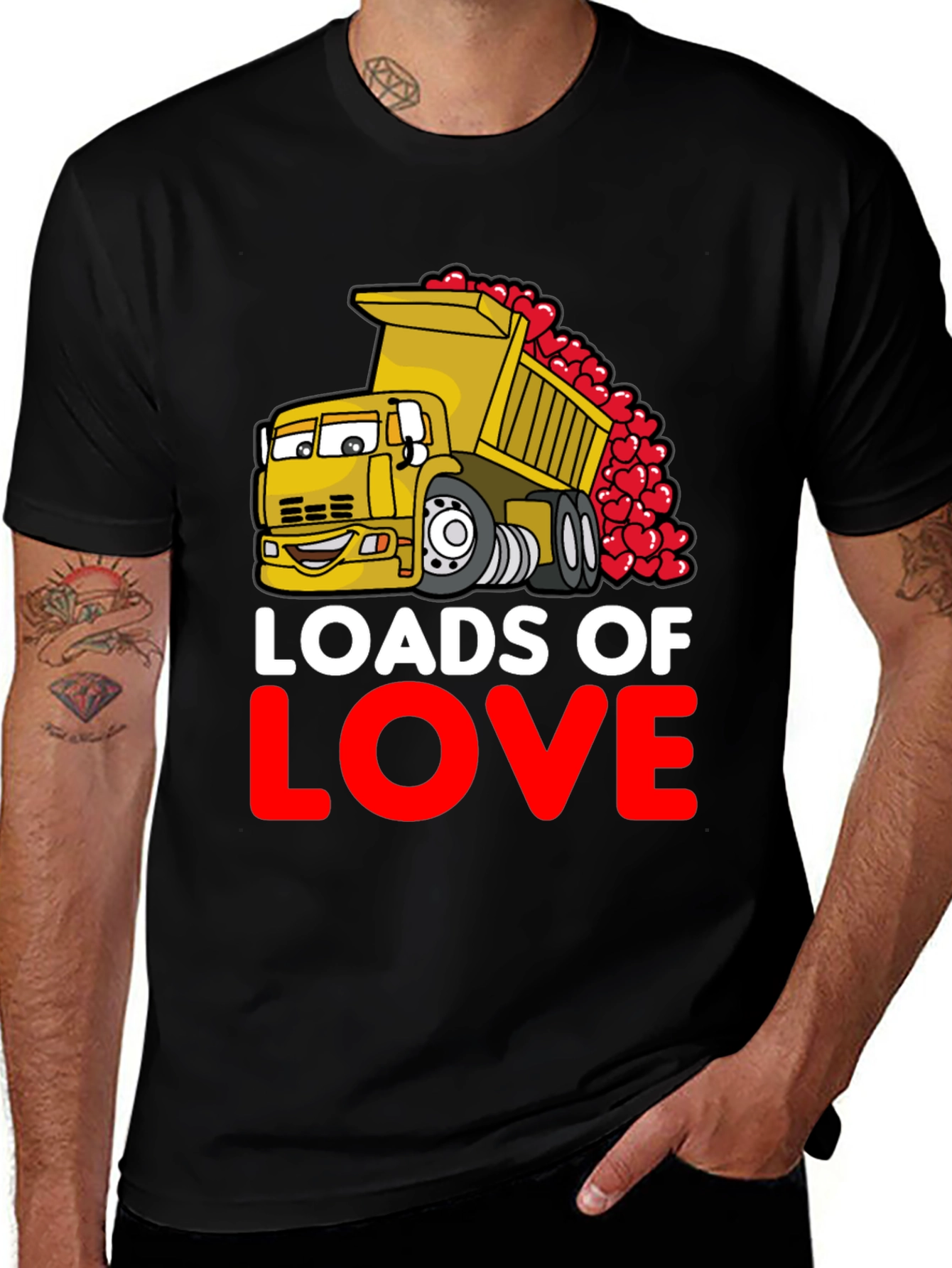 Variant 11 of Loads of Love Truck Graphic Tee