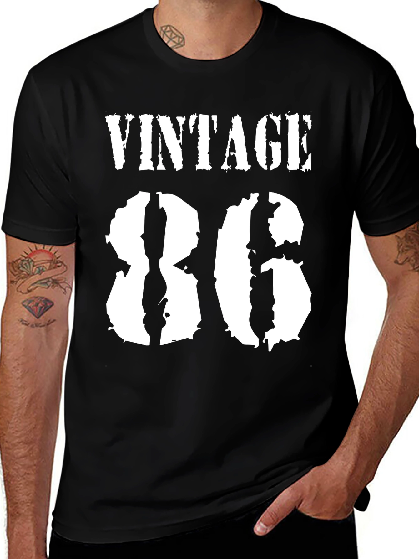 Variant 29 of Vintage 86 Graphic Tee - Classic Black T-Shirt