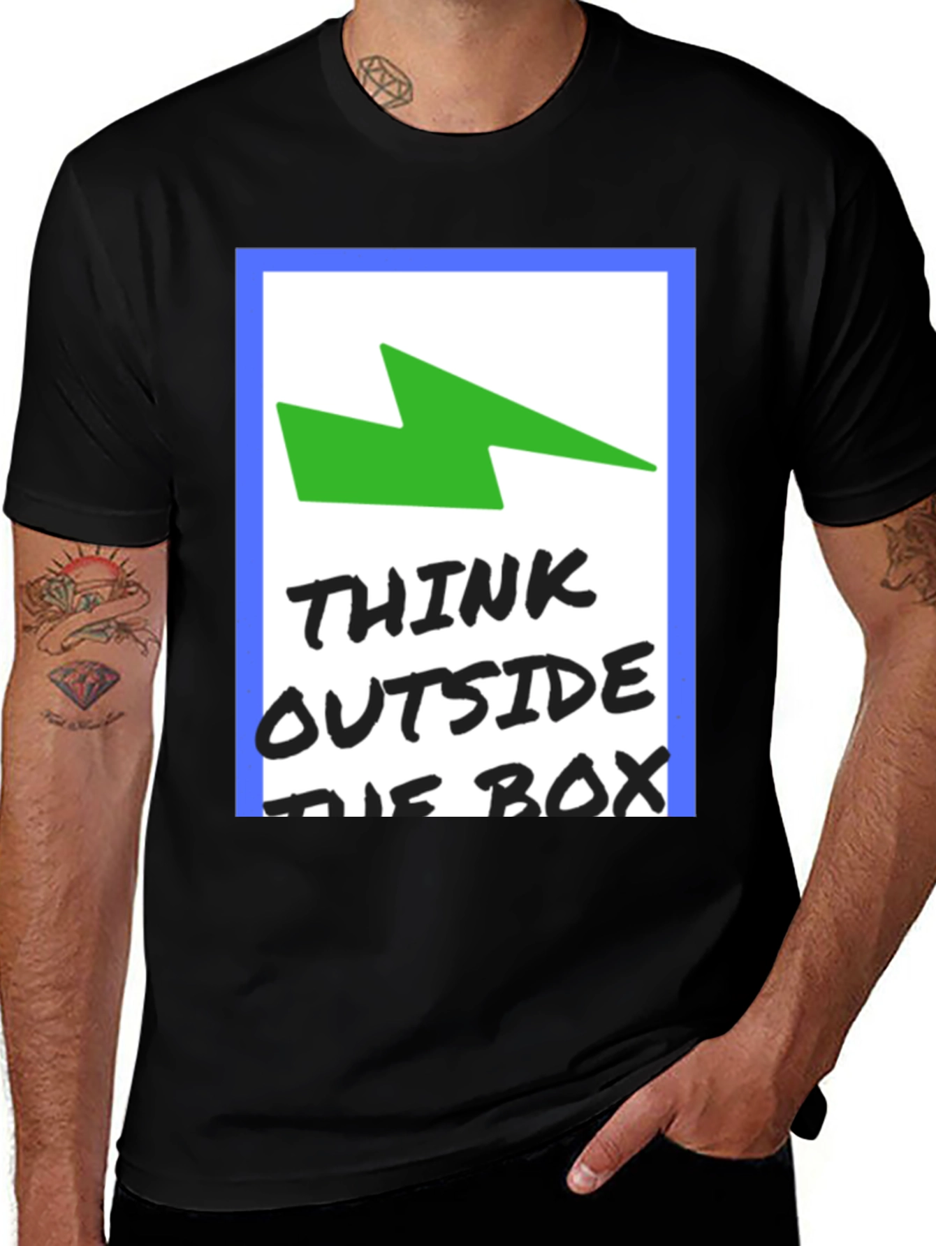Variant 29 of Think Outside the Box Graphic T-Shirt