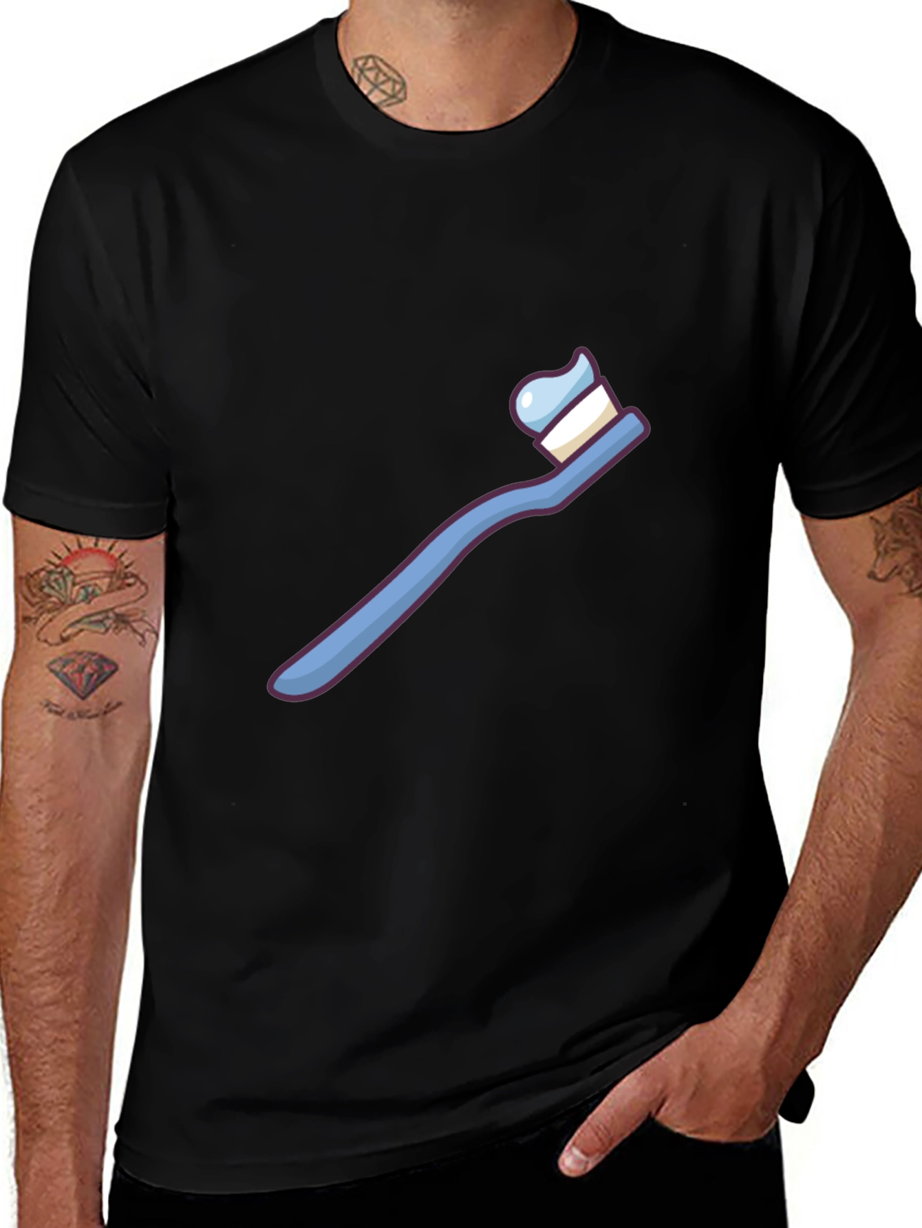 Variant 3 of Toothbrush Graphic Tee - Fresh & Fun T-Shirt