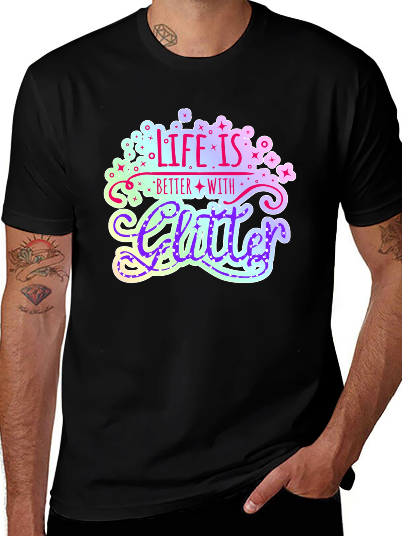 Variant 10 of Life is Better With Glitter Graphic Tee