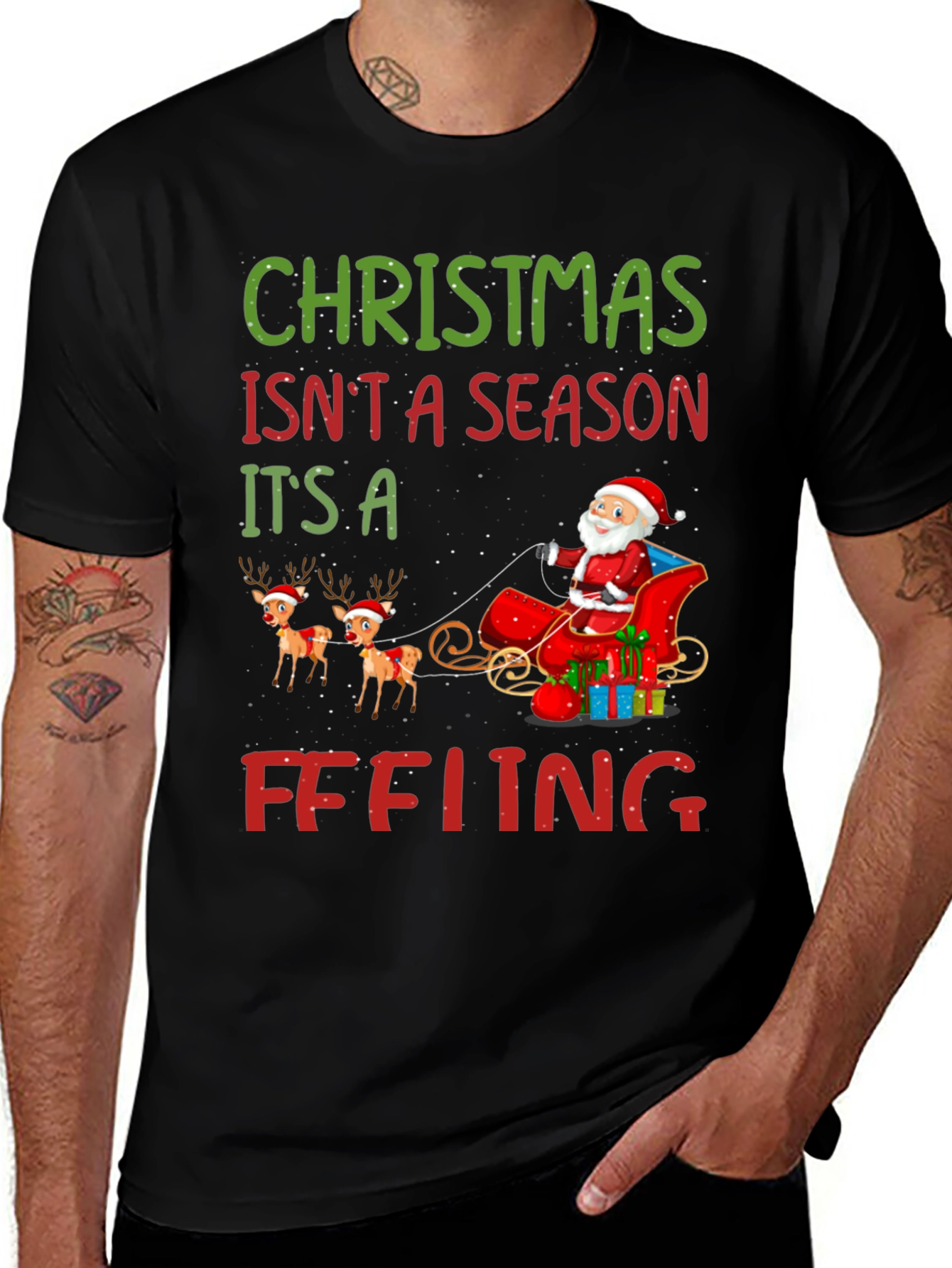 Variant 18 of Christmas Feeling Graphic Tee