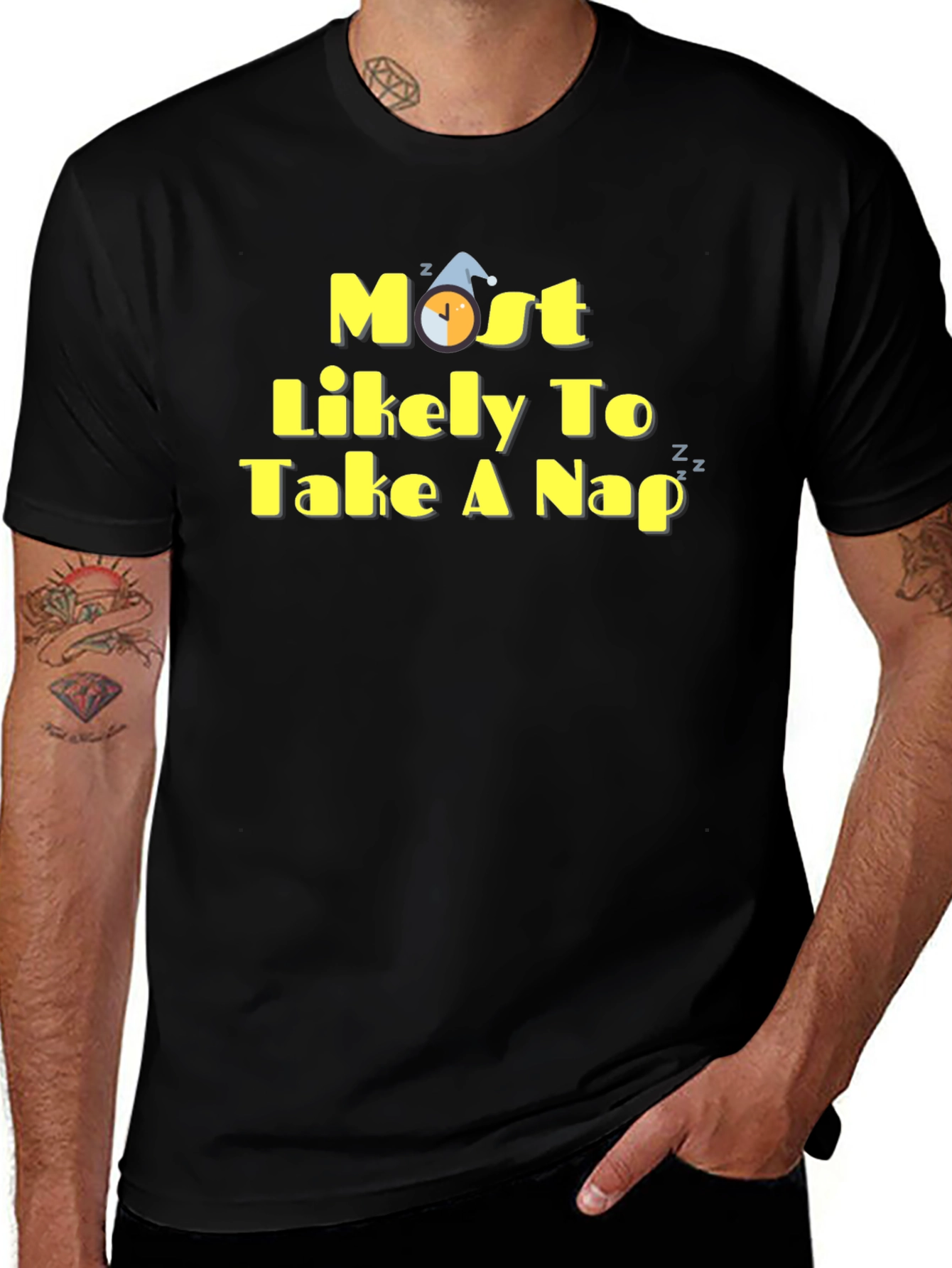 Variant 18 of Most Likely to Take a Nap Graphic Tee