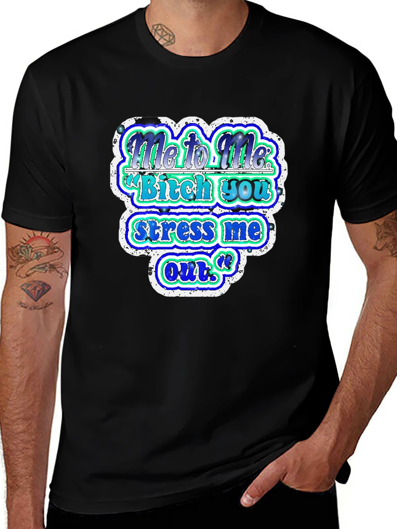 Variant 5 of Funny Graphic T-Shirt - "Me to Me" Saying