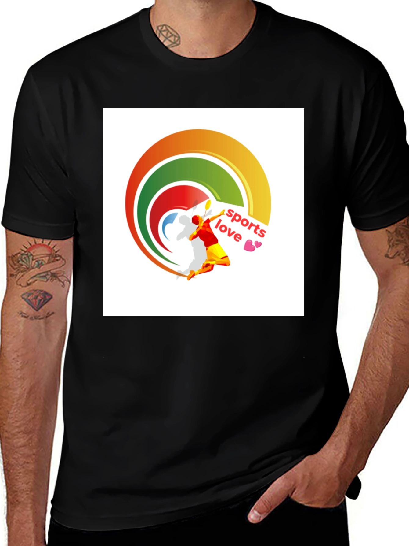Variant 11 of Sports Love T-Shirt - Athlete Graphic Tee