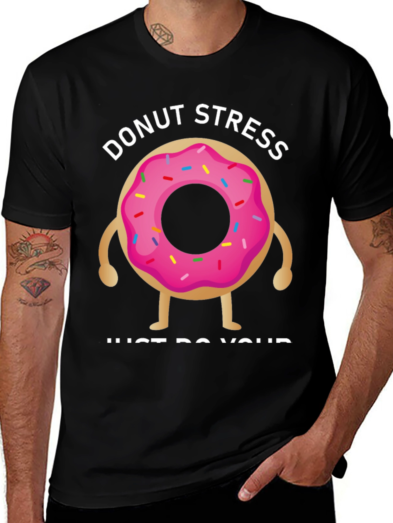 Variant 18 of Donut Stress T-Shirt - Relax & Be Yourself!