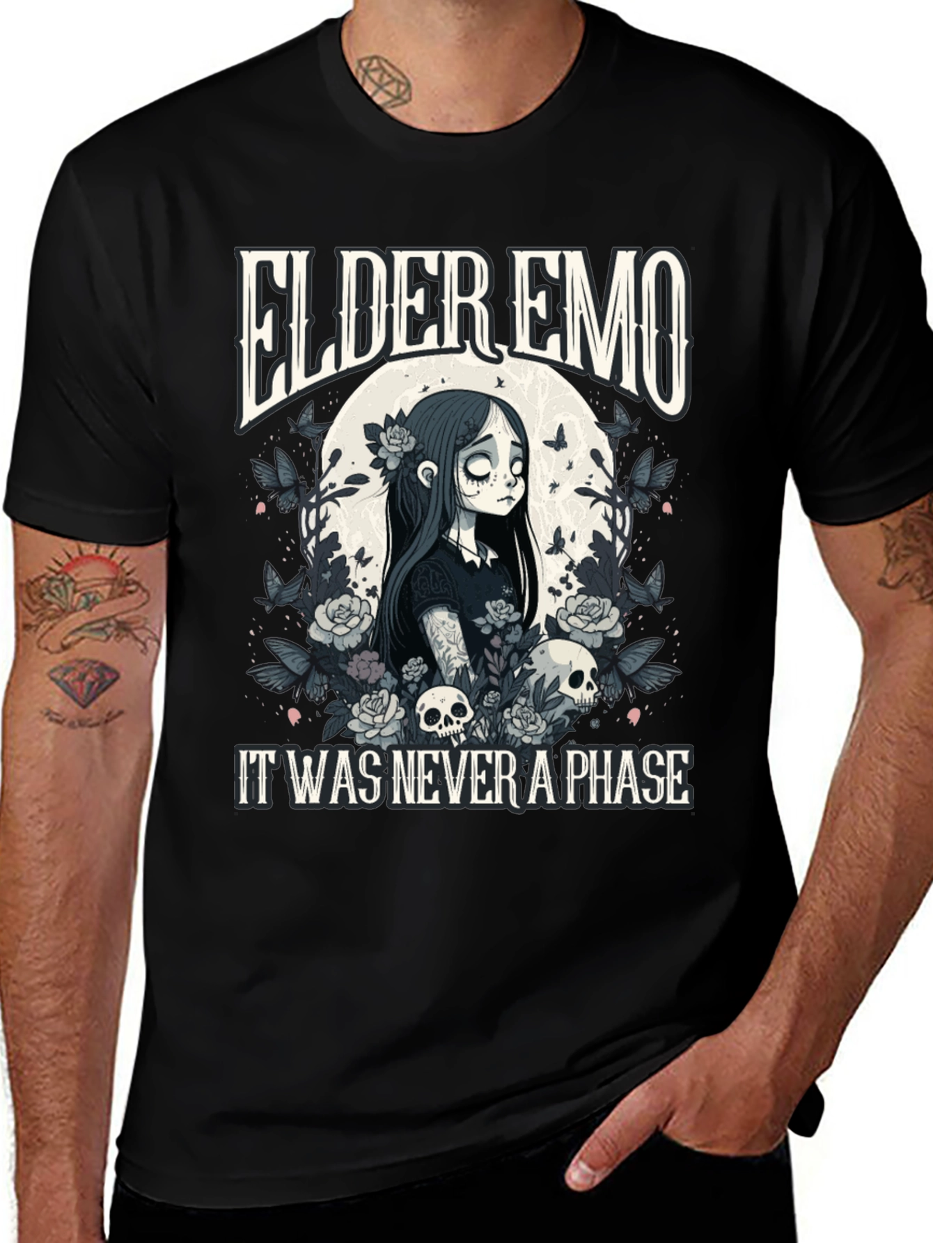Variant 20 of Elder Emo T-Shirt - It Was Never a Phase