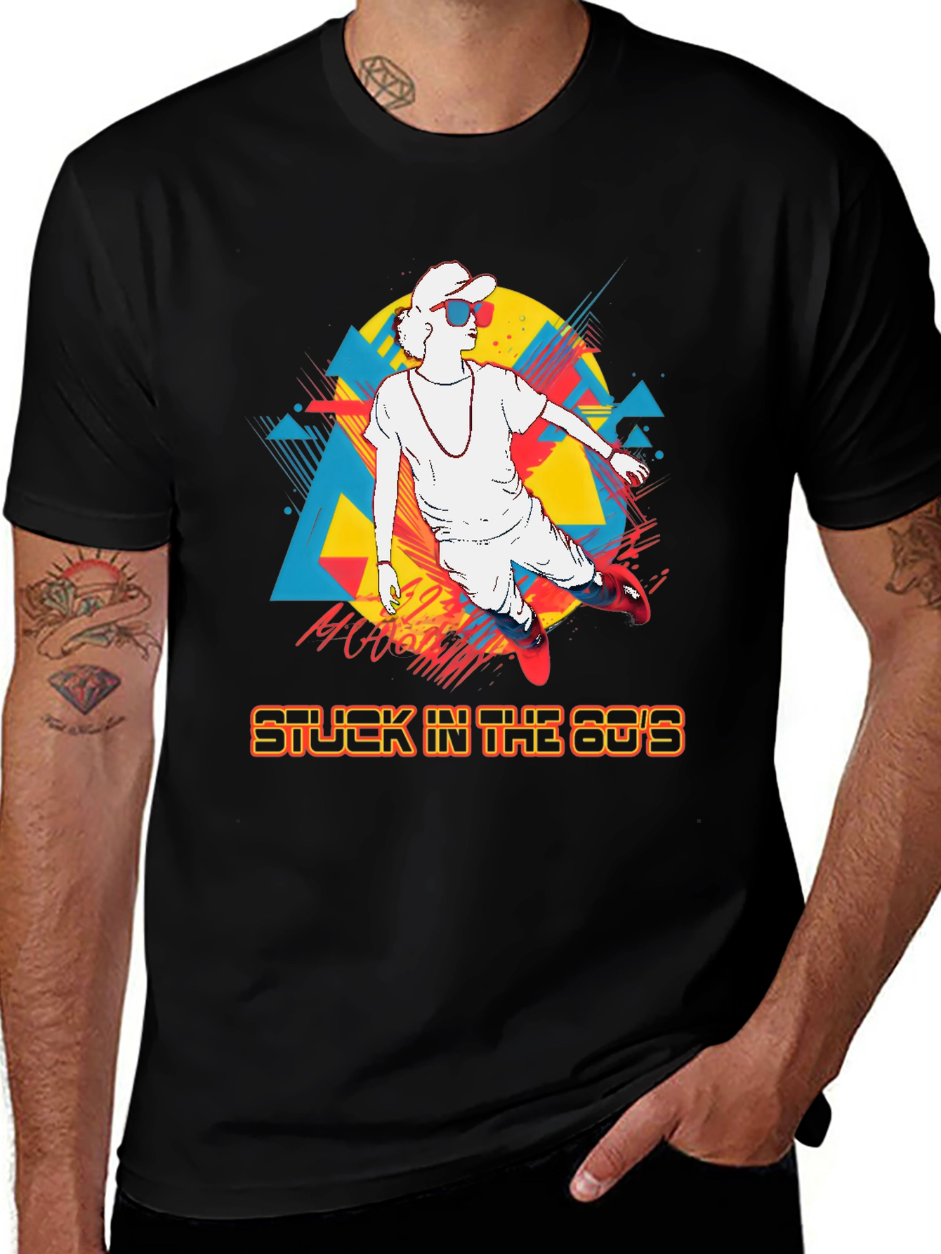 Variant 18 of Stuck in the 80's Graphic Tee - Retro Vibe