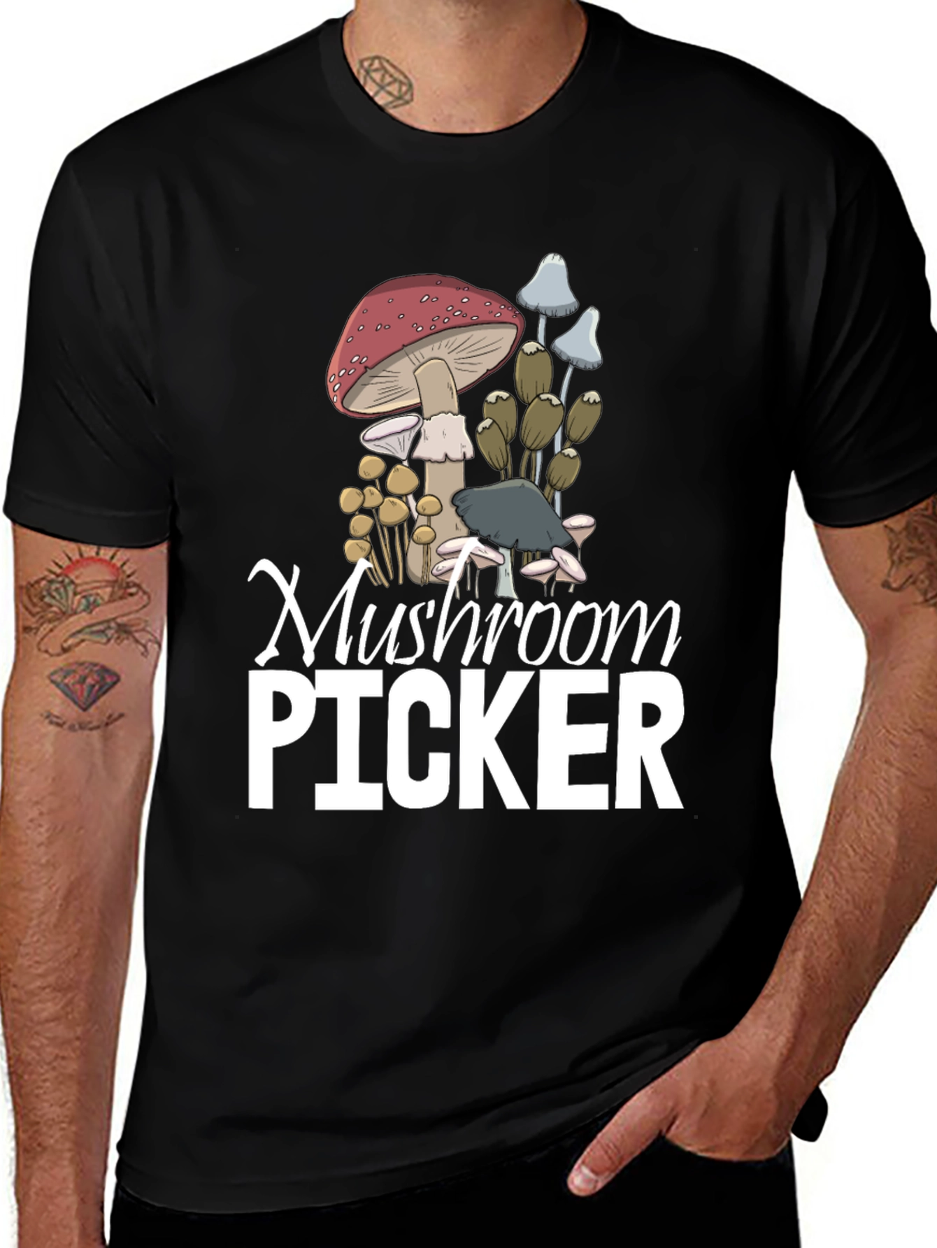Variant 5 of Mushroom Picker Graphic T-Shirt