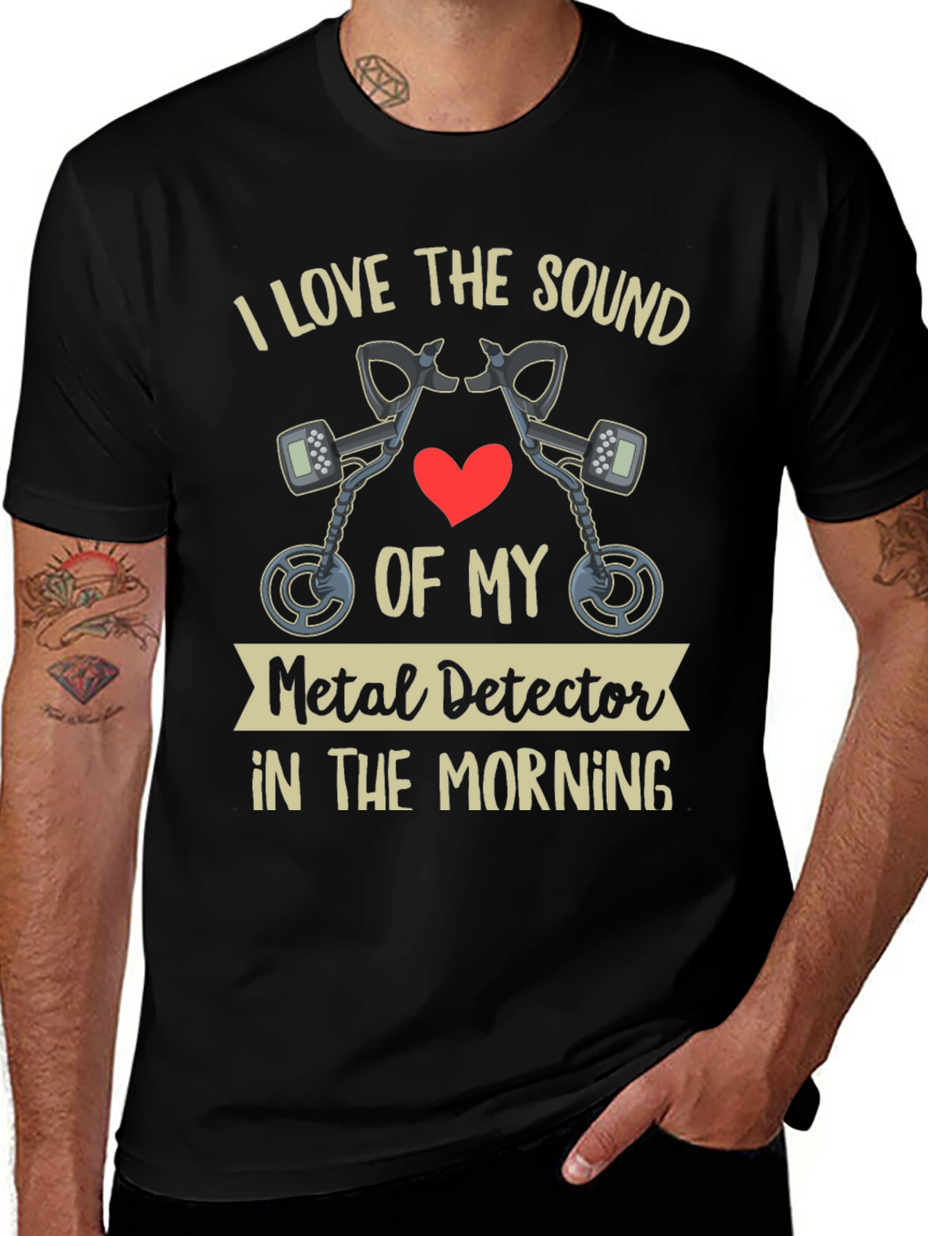 Variant 20 of Metal Detector T-Shirt - I Love The Sound Humor Tee