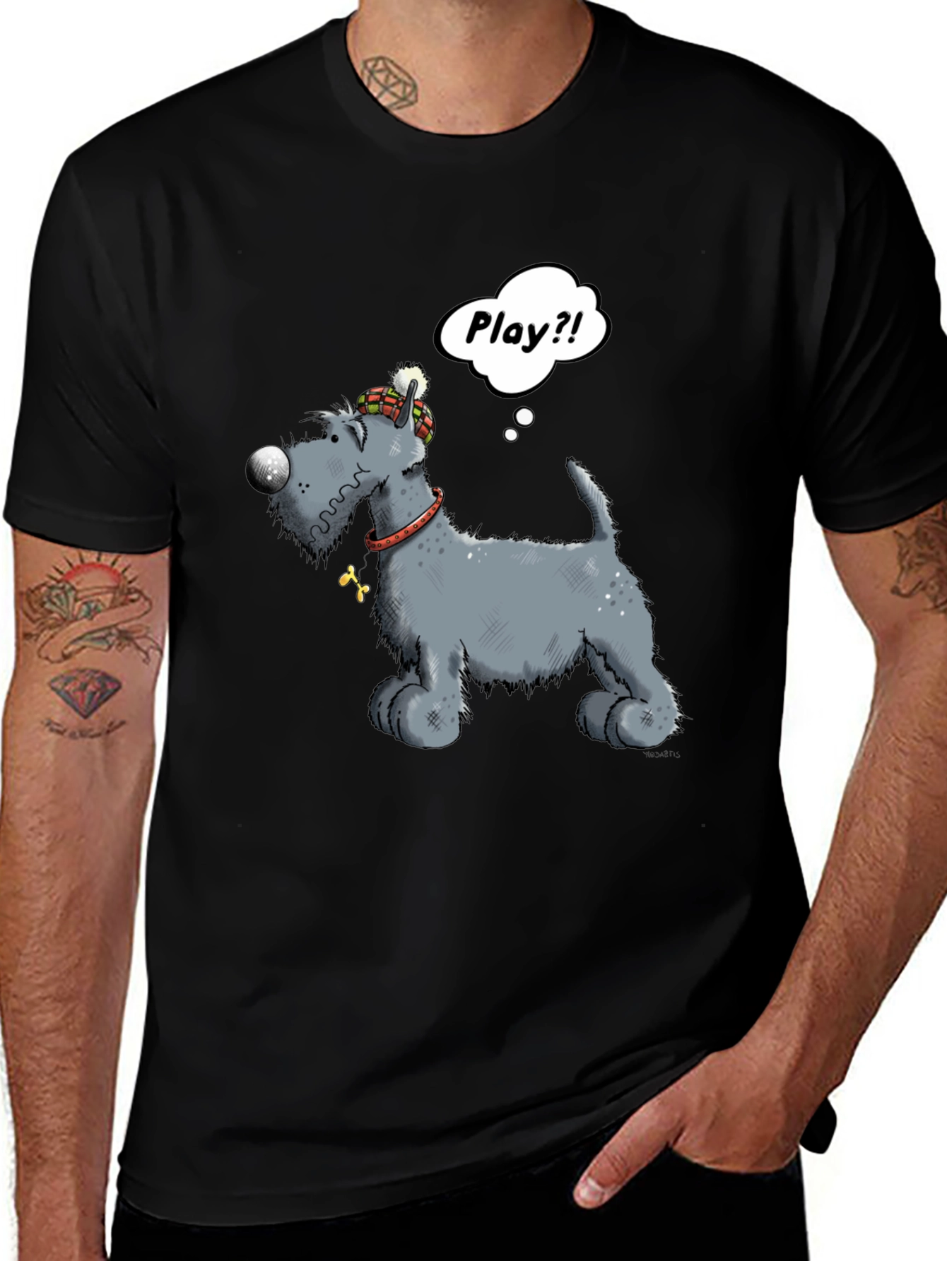 Variant 6 of Playful Pup Graphic Tee