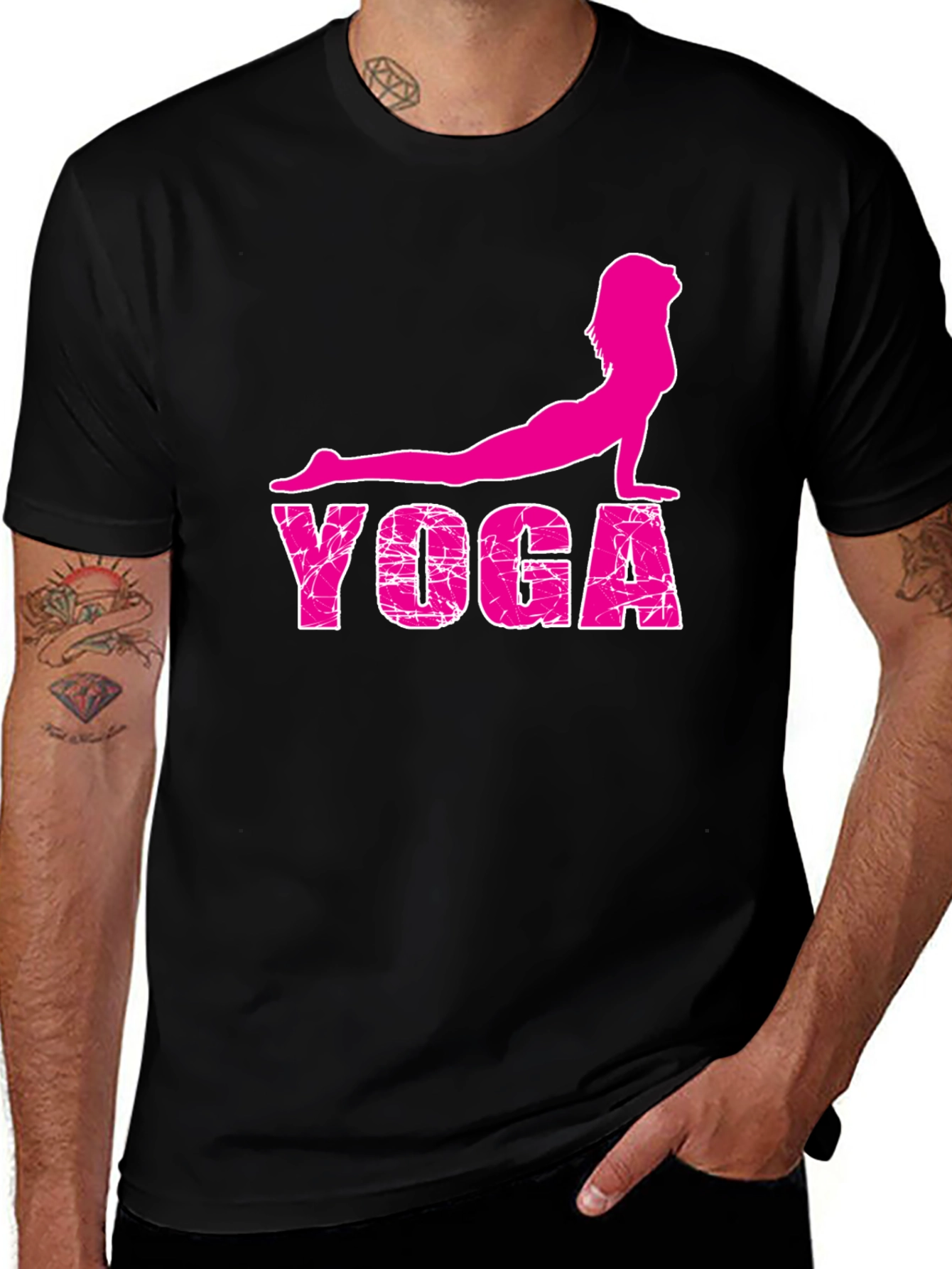 Variant 18 of Yoga Graphic Tee - Black