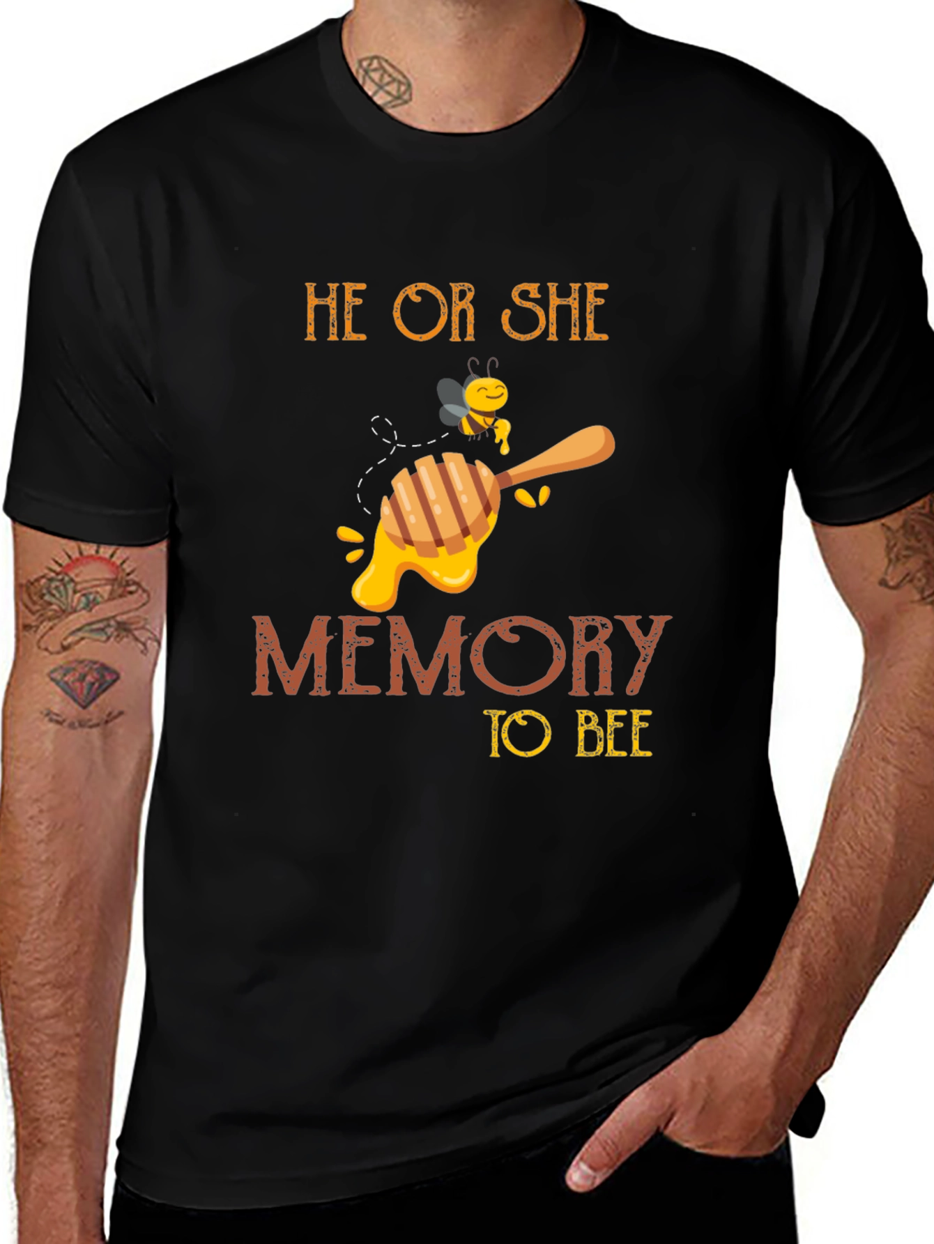 Variant 22 of He Or She Memory to Bee Gender Reveal T-Shirt