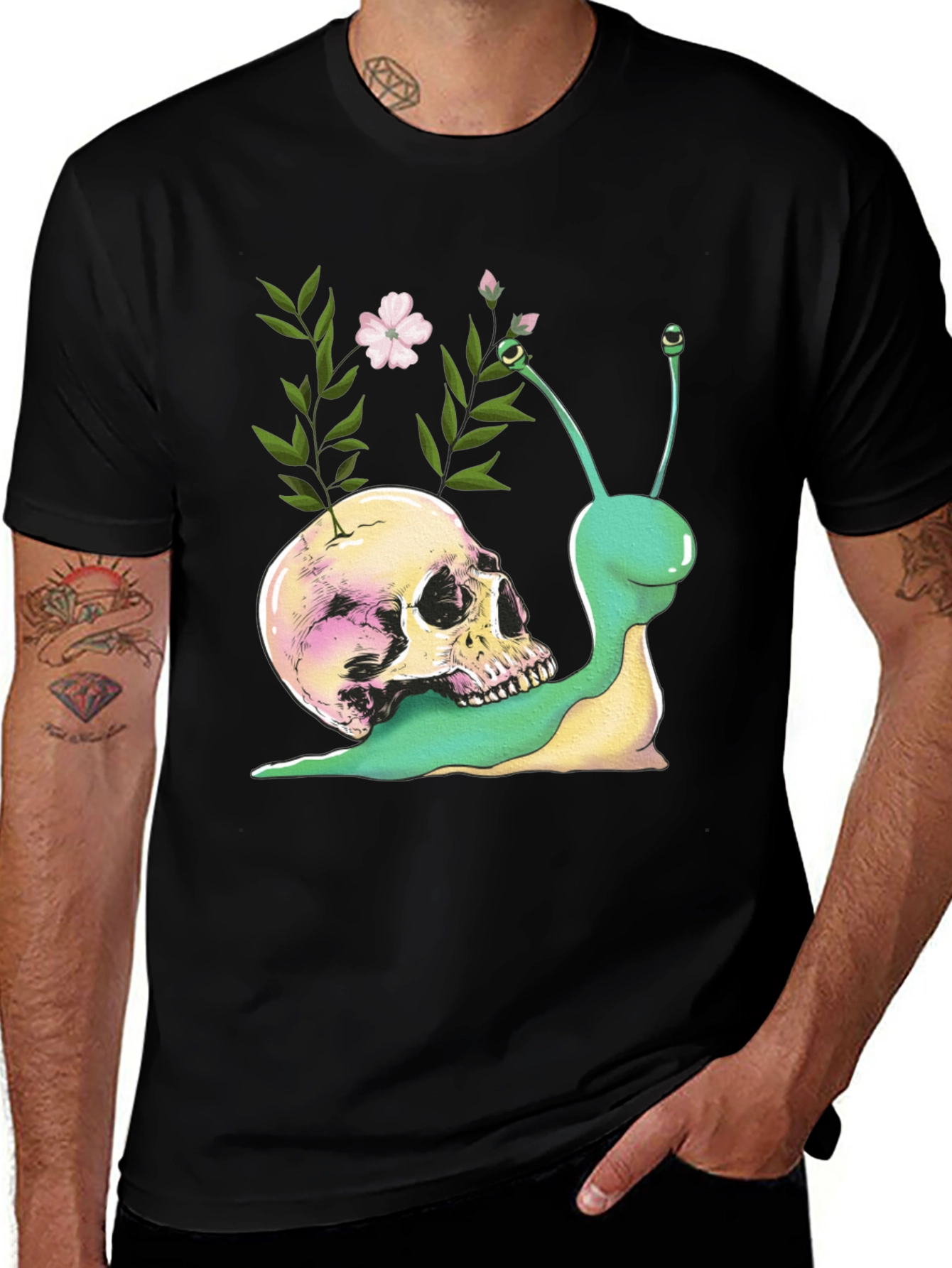 Variant 23 of Skull Snail Graphic Tee