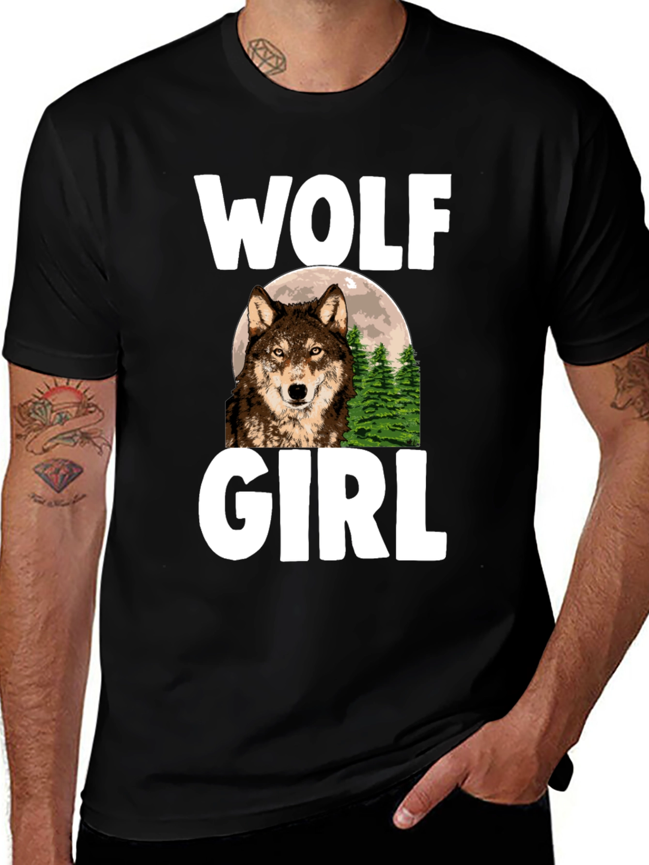 Variant 27 of Wolf Girl Graphic T-Shirt