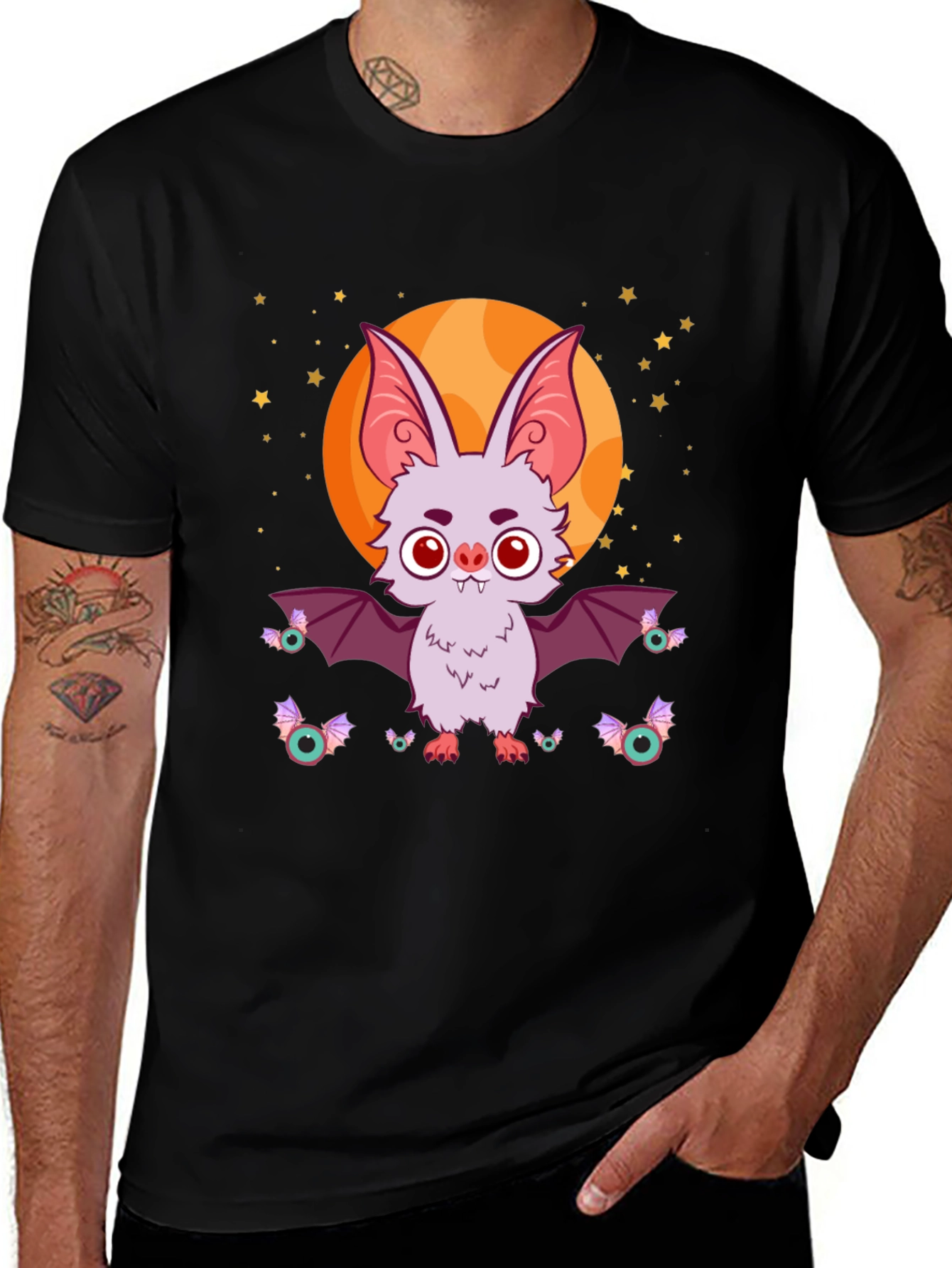 Variant 19 of Halloween Bat Graphic Tee