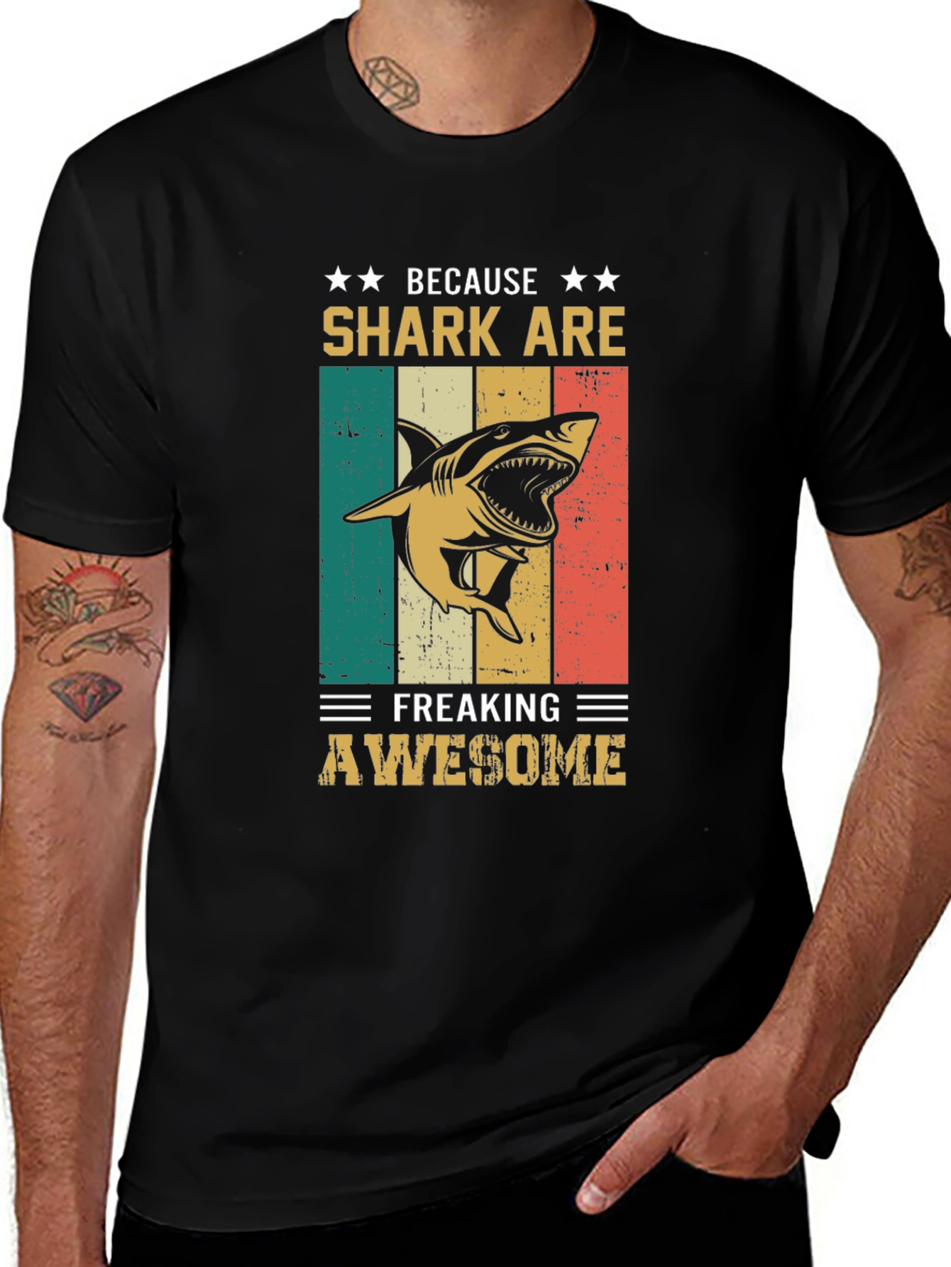 Variant 26 of Shark Awesome Graphic Tee