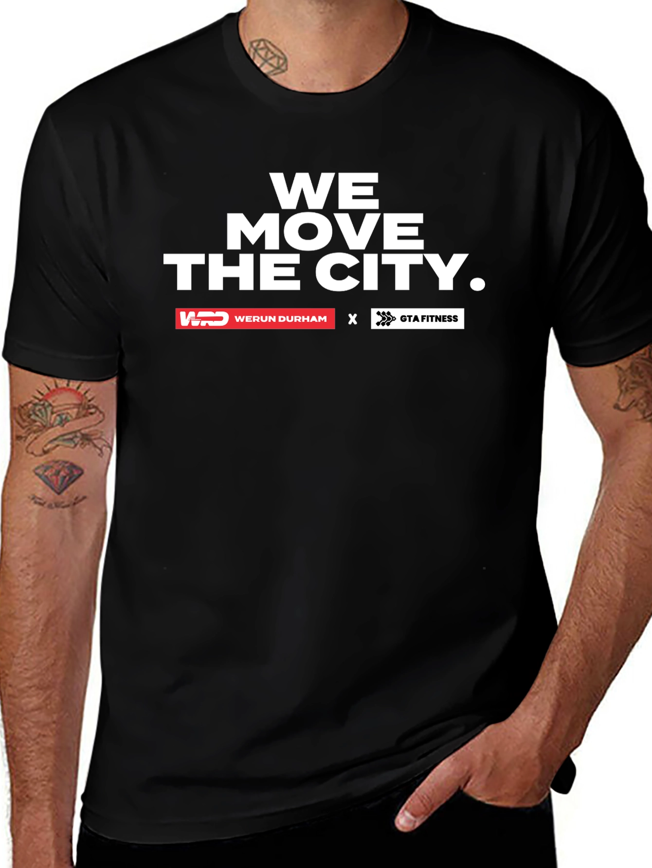 Variant 9 of We Move The City Black Graphic T-Shirt