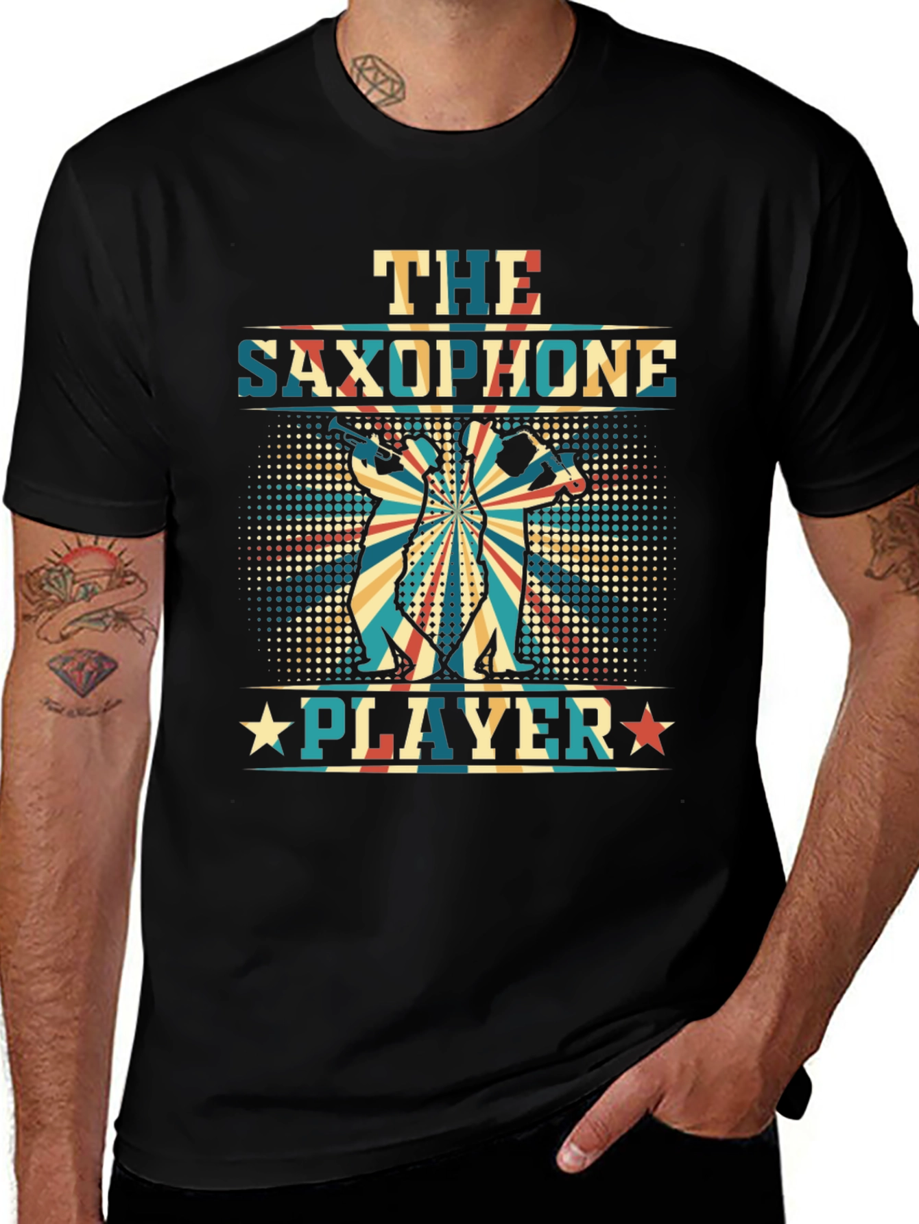 The Saxophone Player Graphic T-Shirt
