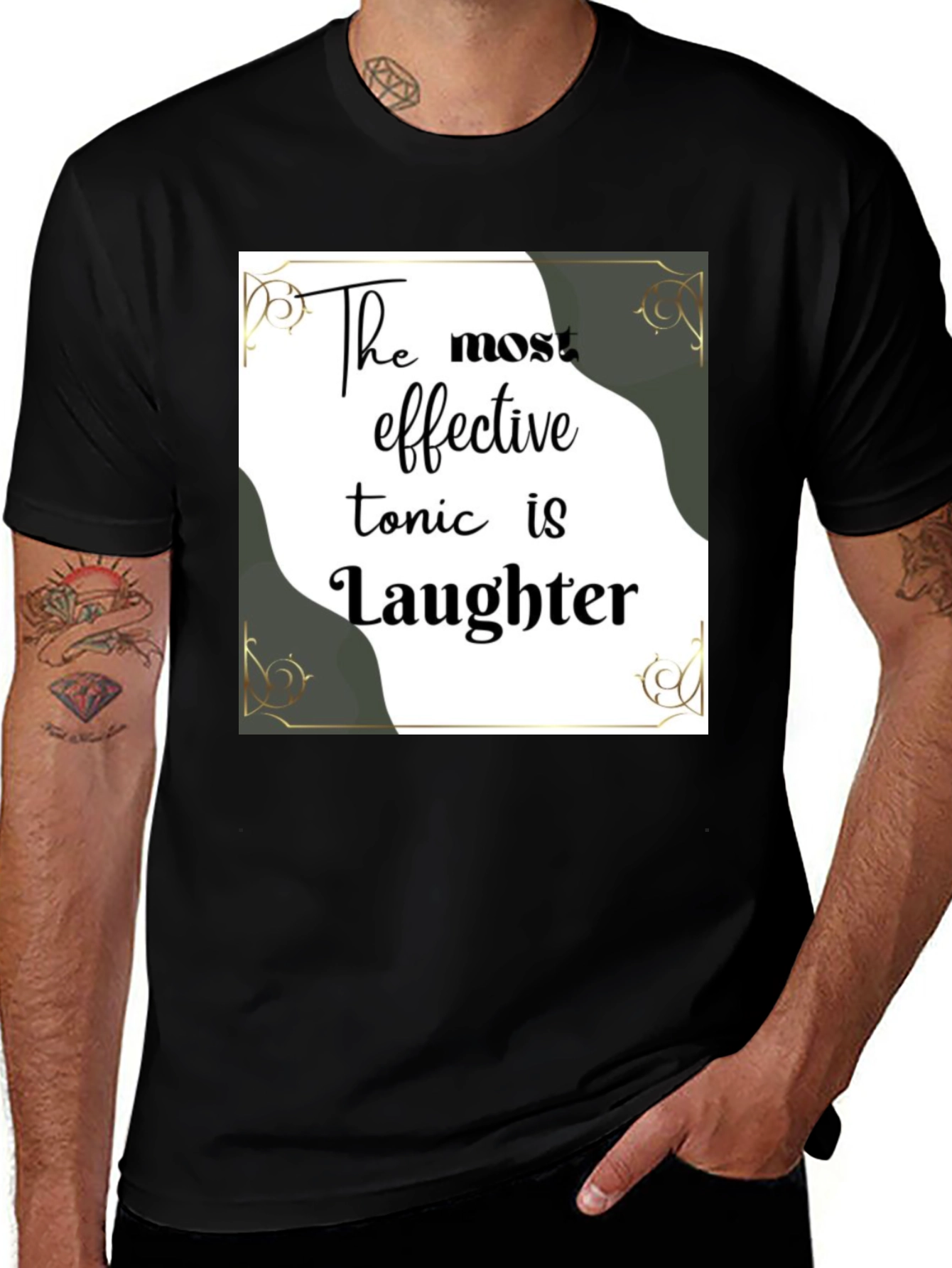 Variant 6 of Laughter Tonic Black Graphic Tee