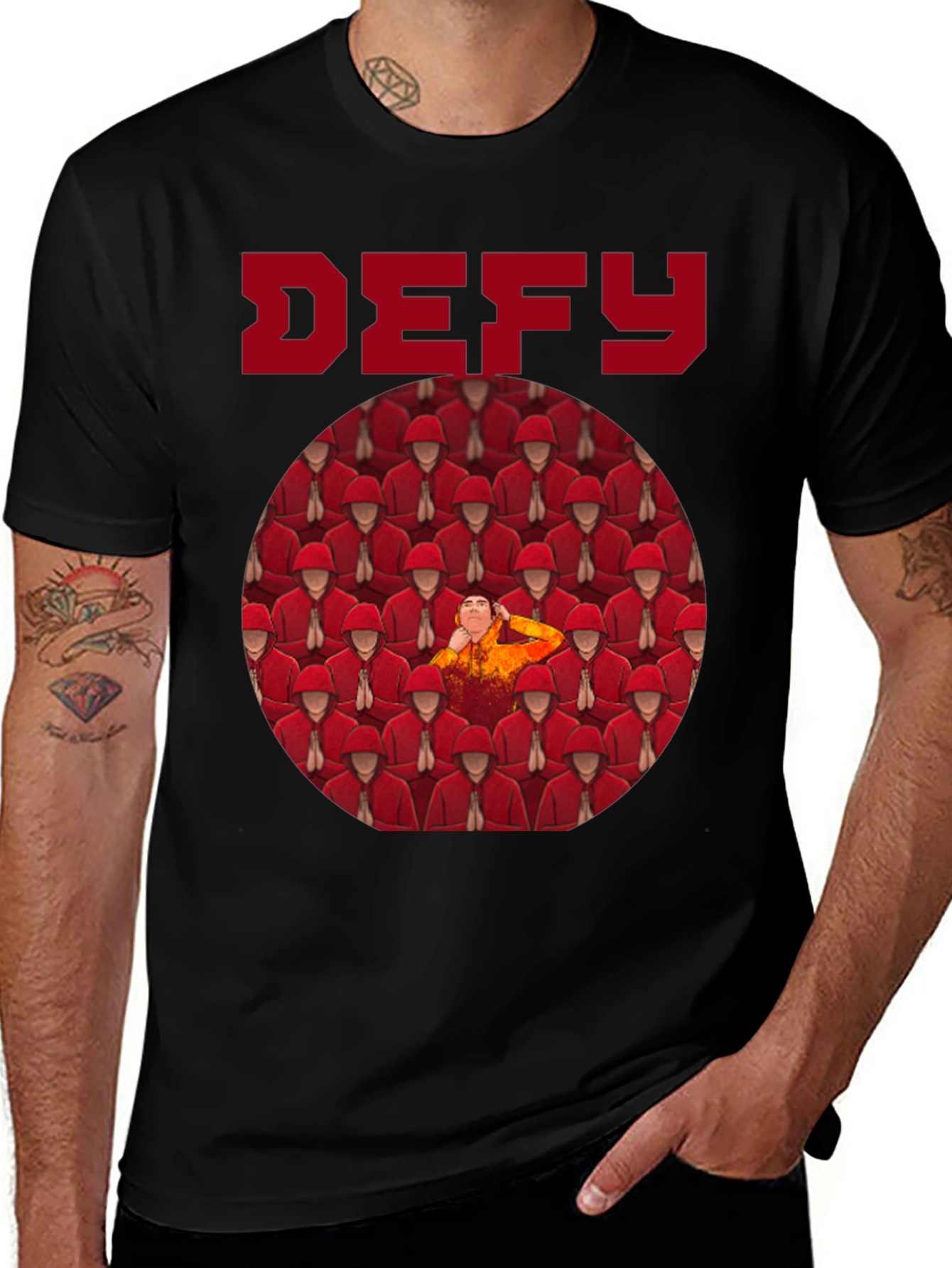 Variant 11 of Defy Graphic Tee - Stand Out From The Crowd