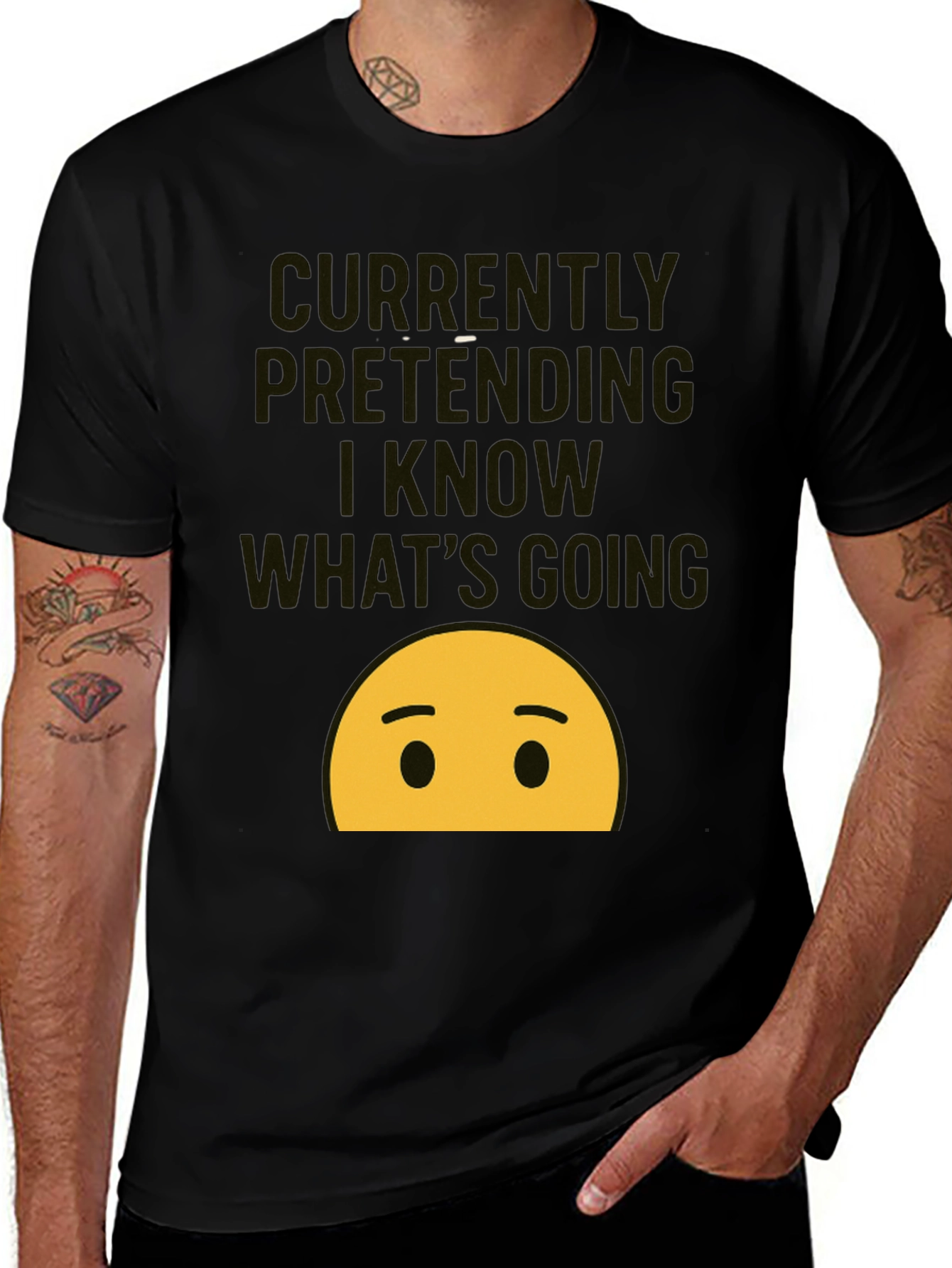 Variant 19 of Pretending I Know T-Shirt - Humorous Graphic Tee