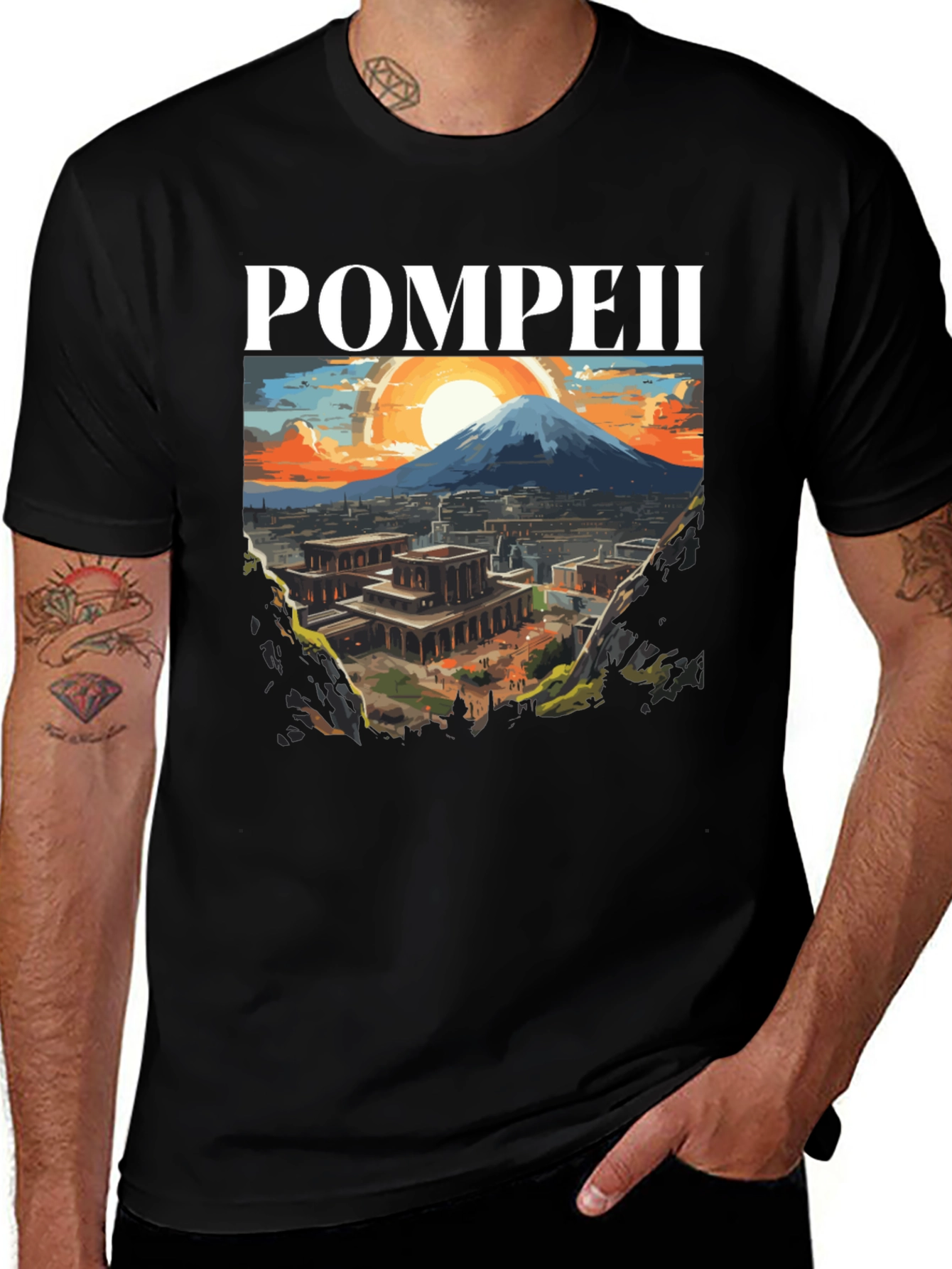 Pompeii Mountain View T-Shirt