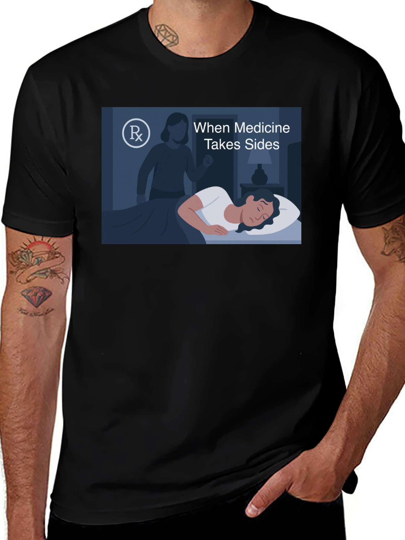 Variant 12 of When Medicine Takes Sides Graphic Tee