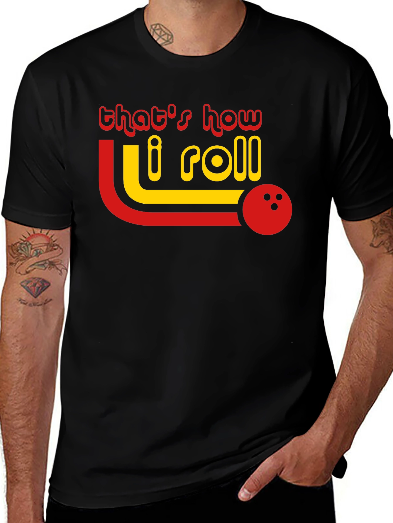 Variant 25 of That's How I Roll Bowling T-Shirt