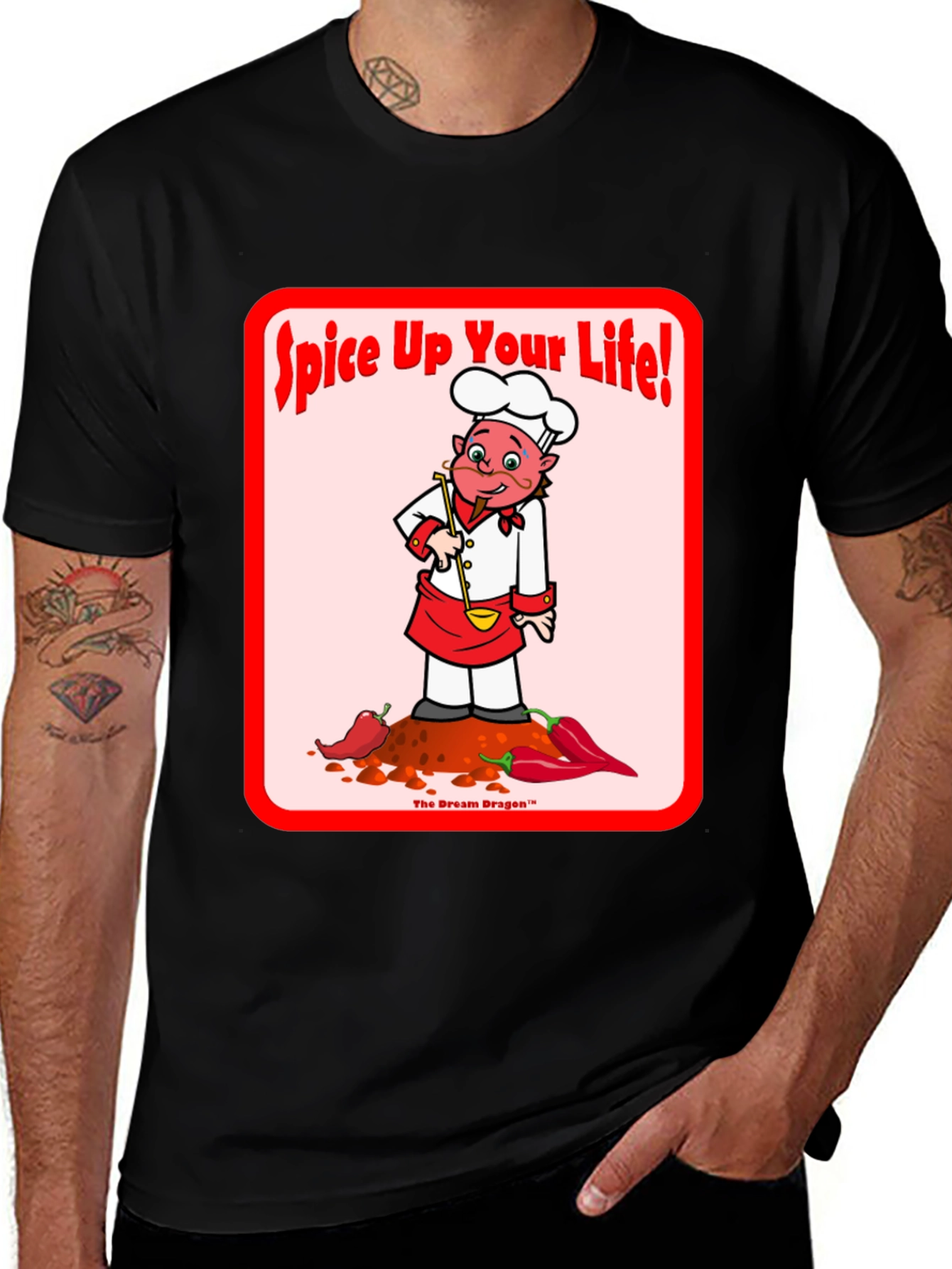 Spice Up Your Life T-Shirt, Chef Cartoon Tee