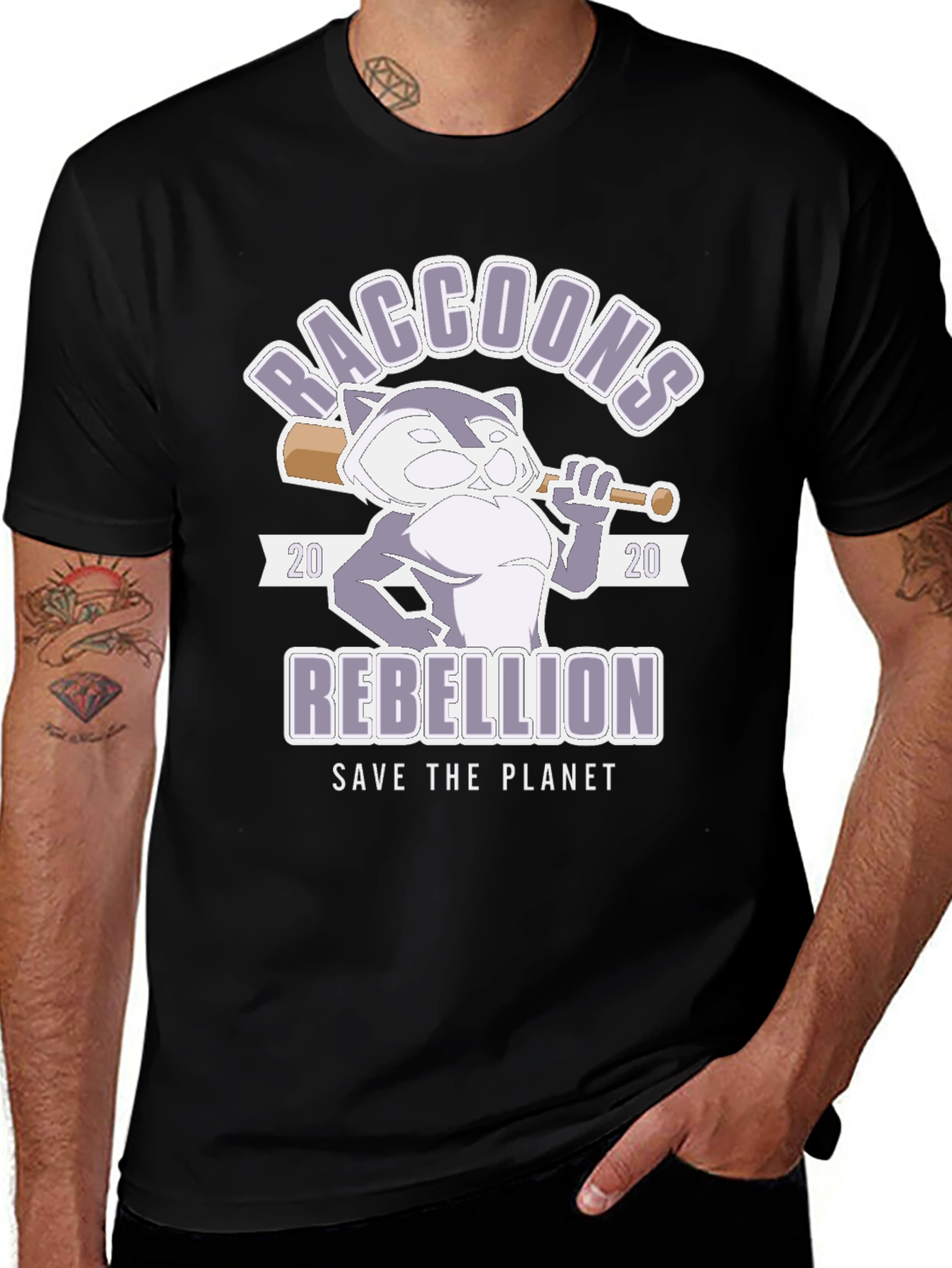 Variant 14 of Raccoons Rebellion T-Shirt: Save the Planet