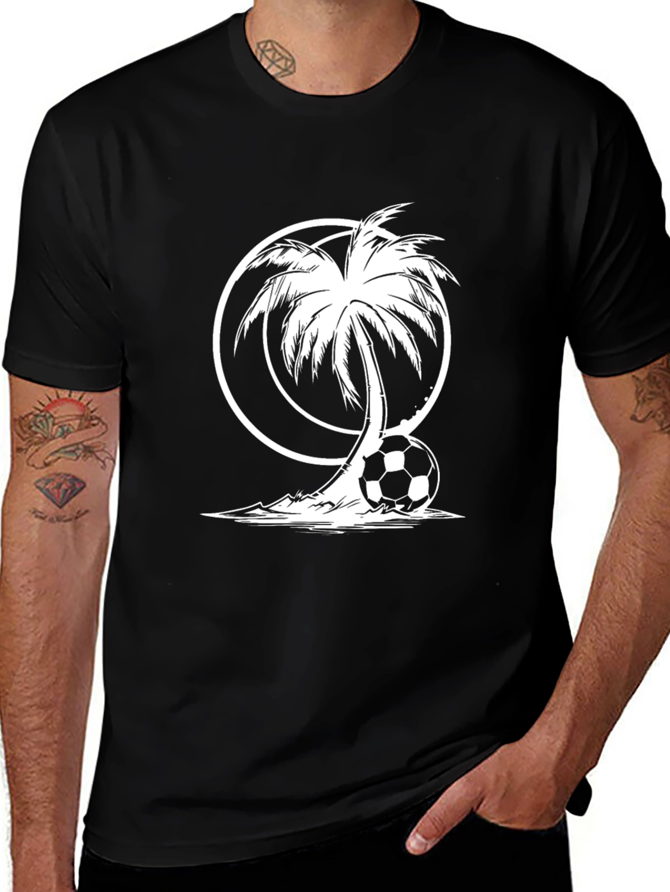 Variant 5 of Tropical Soccer T-Shirt