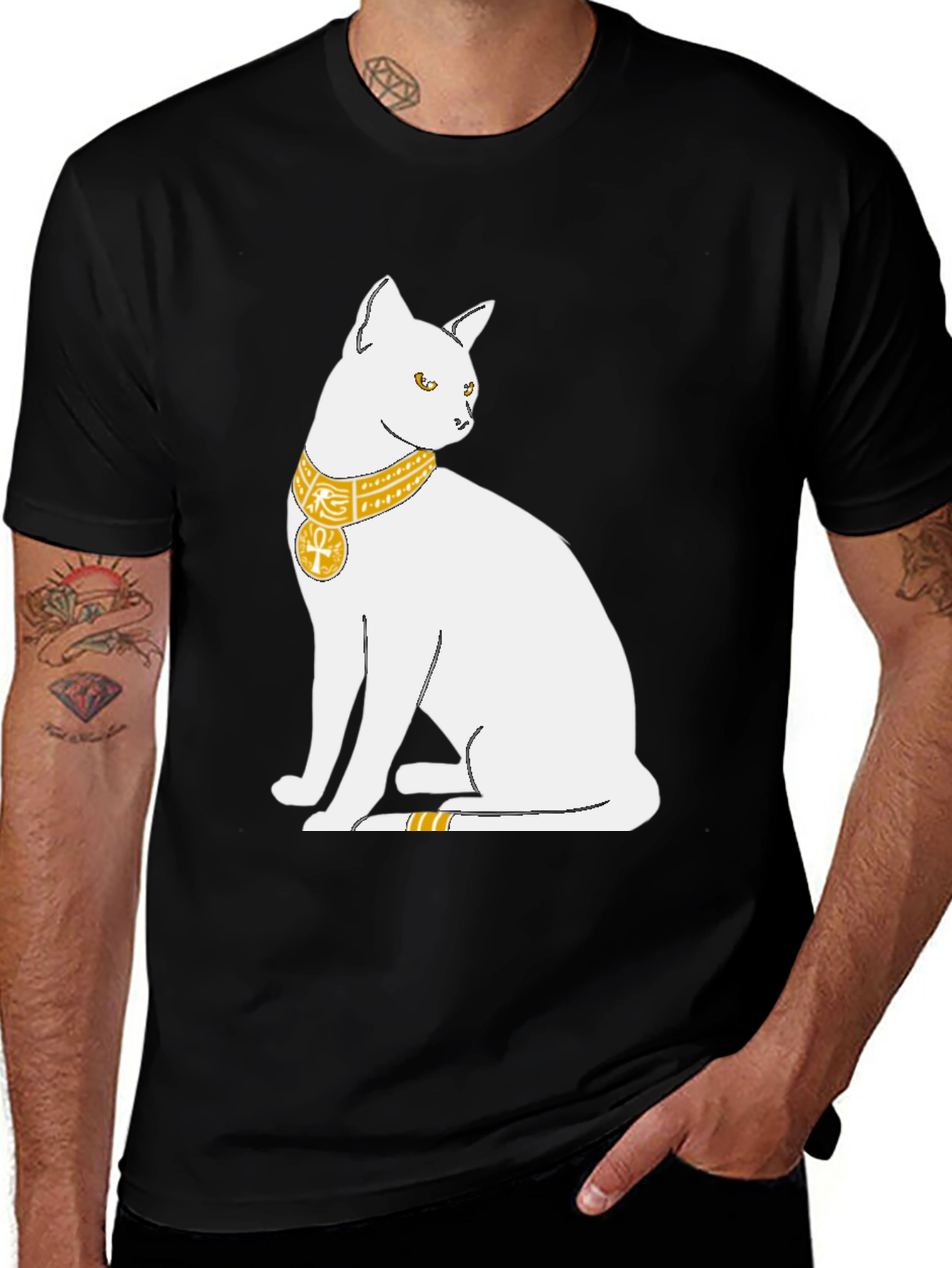 Egyptian Cat T-Shirt - Bastet Goddess Design