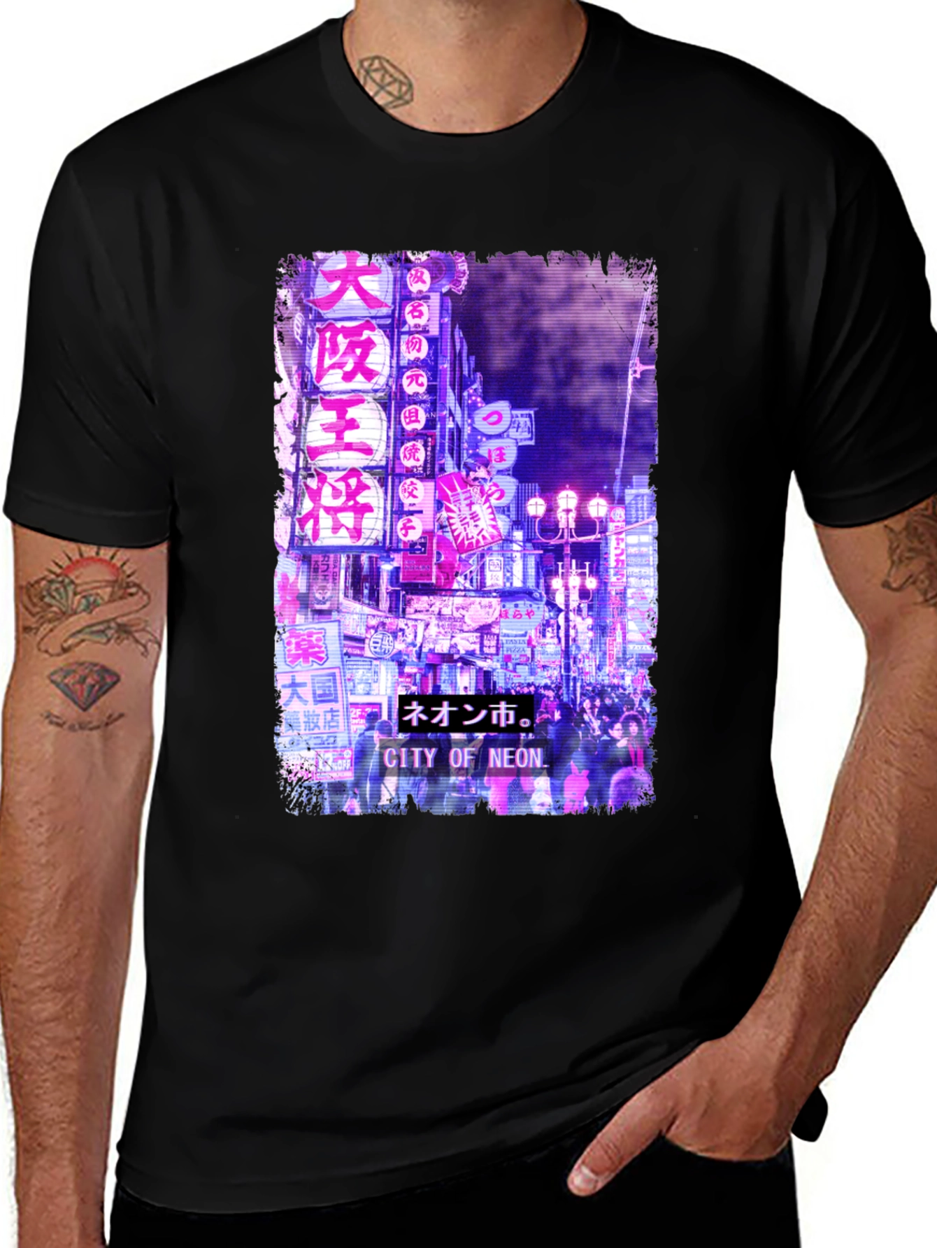 Variant 23 of City of Neon T-Shirt - Urban Japanese Streetwear