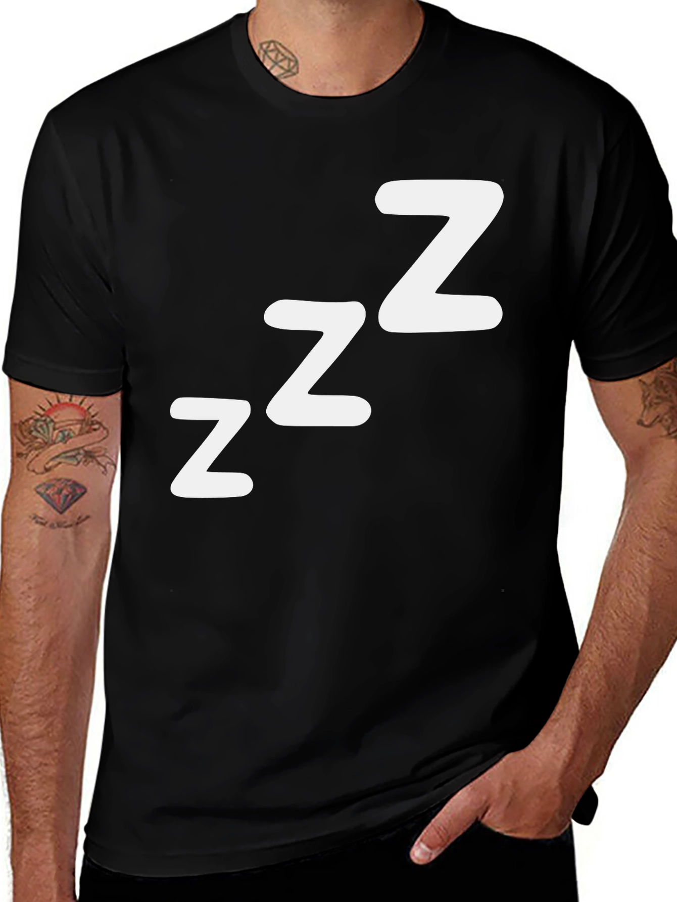 Variant 13 of Sleepy Time Black T-Shirt