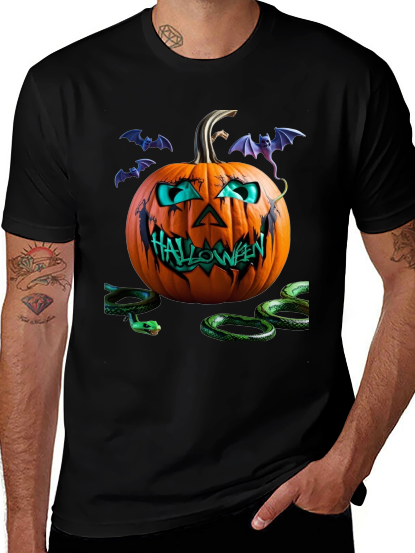 Variant 25 of Halloween Pumpkin Graphic Tee