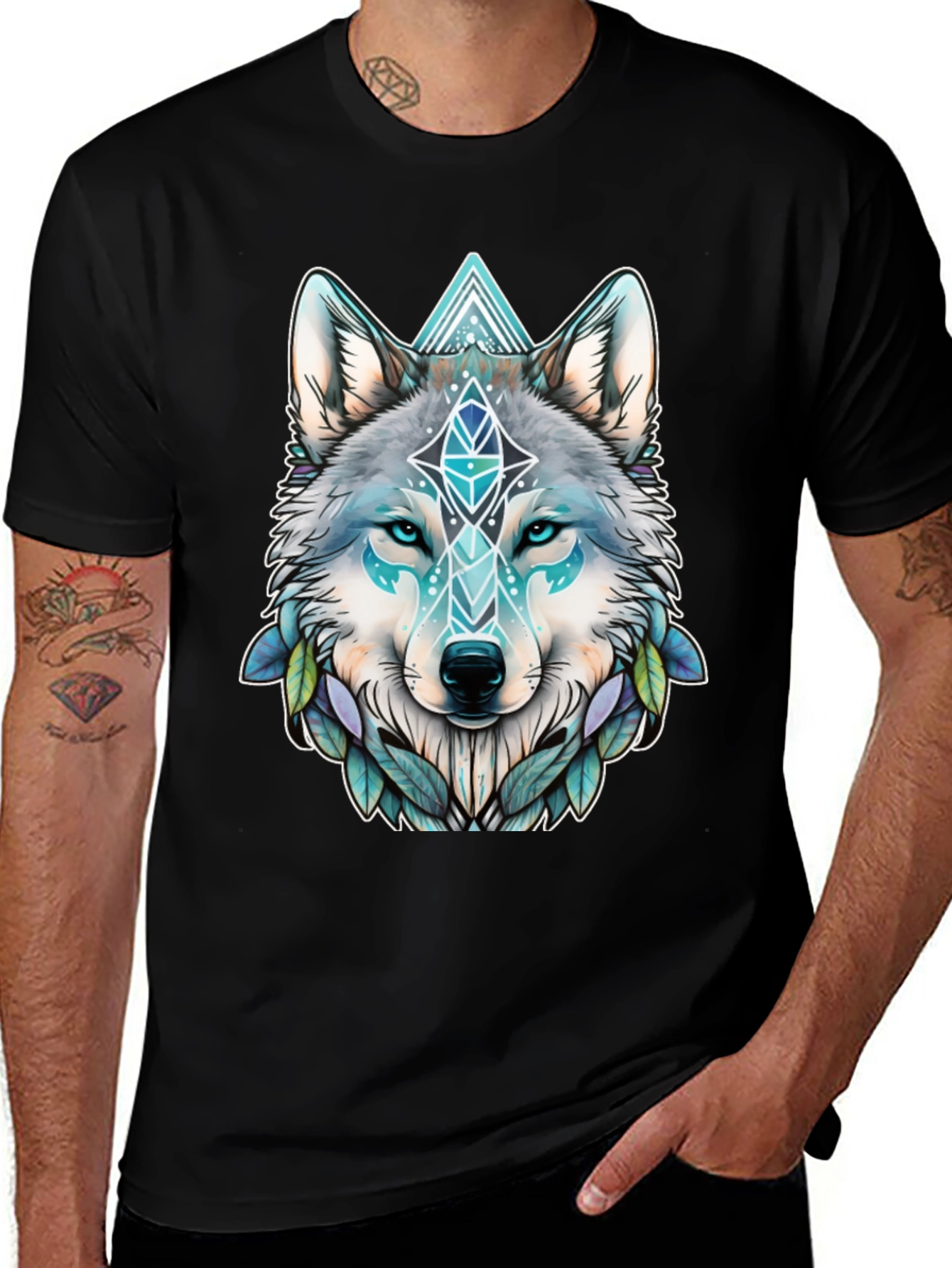 Variant 30 of Wolf Graphic Print Tee