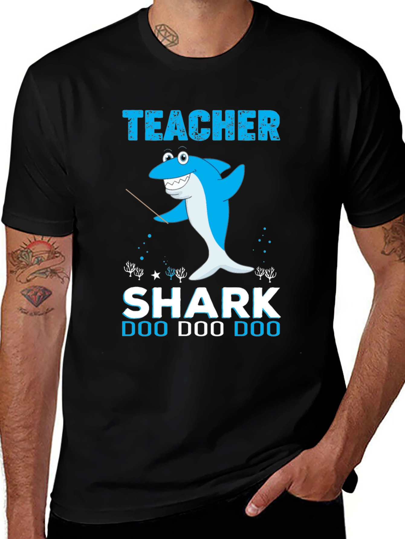 Variant 27 of Teacher Shark Doo Doo Doo Graphic T-Shirt