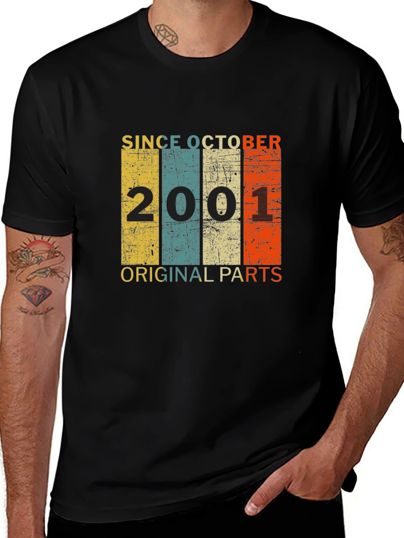 Variant 30 of Since October 2001 T-Shirt, Original Parts
