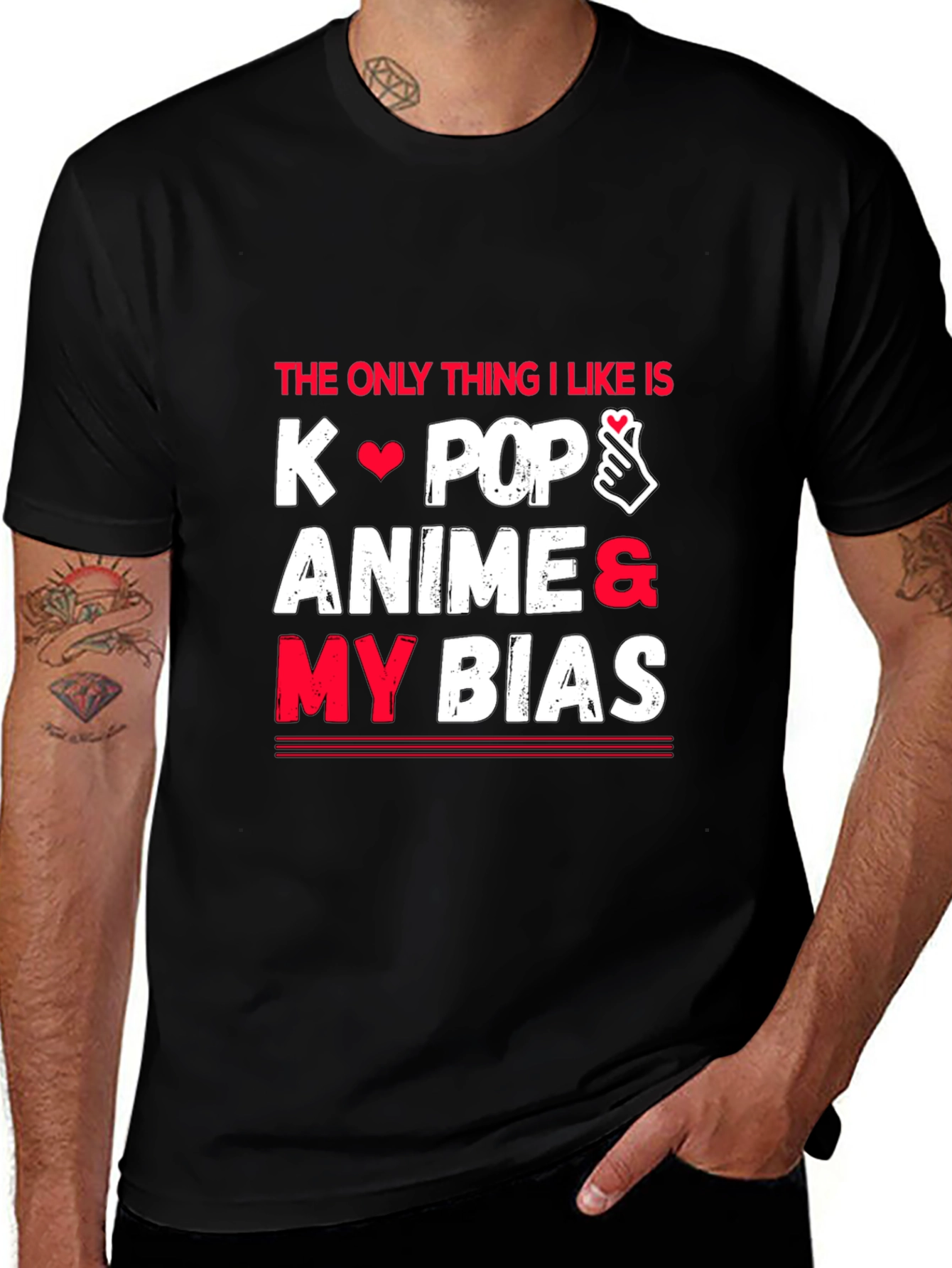 K-Pop Anime My Bias Graphic Tee