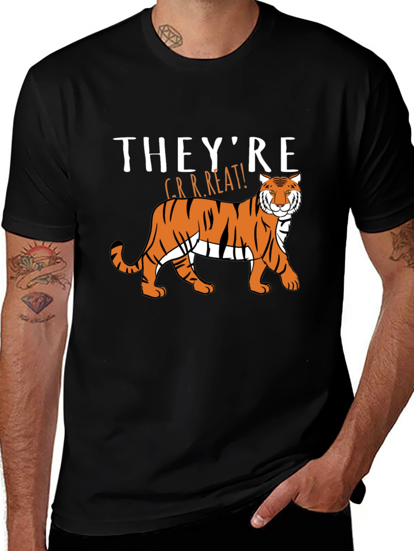 Variant 15 of They're GRRREAT! Tiger Graphic T-Shirt