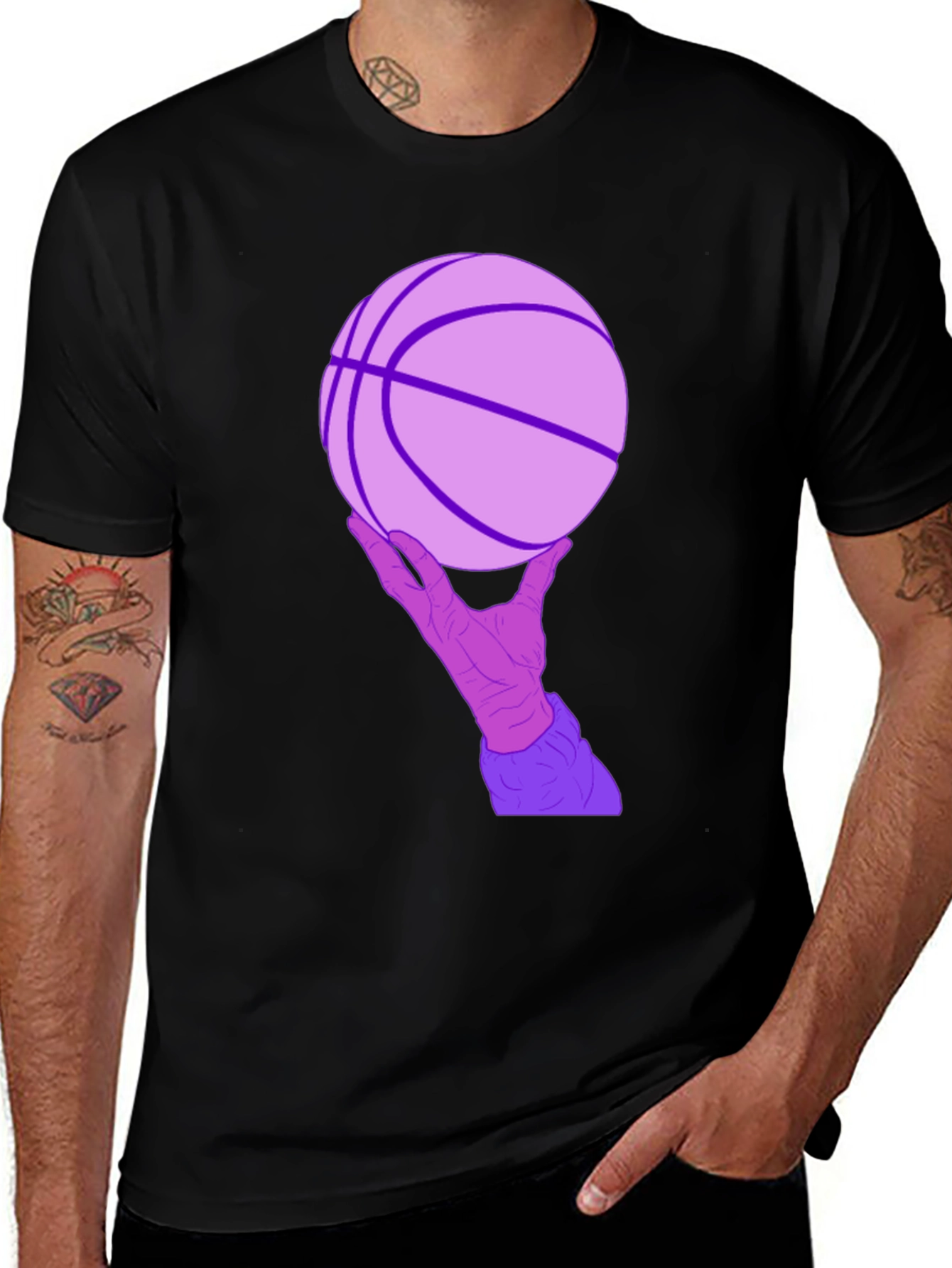 Variant 12 of Basketball Hand T-Shirt - Unique Graphic Tee