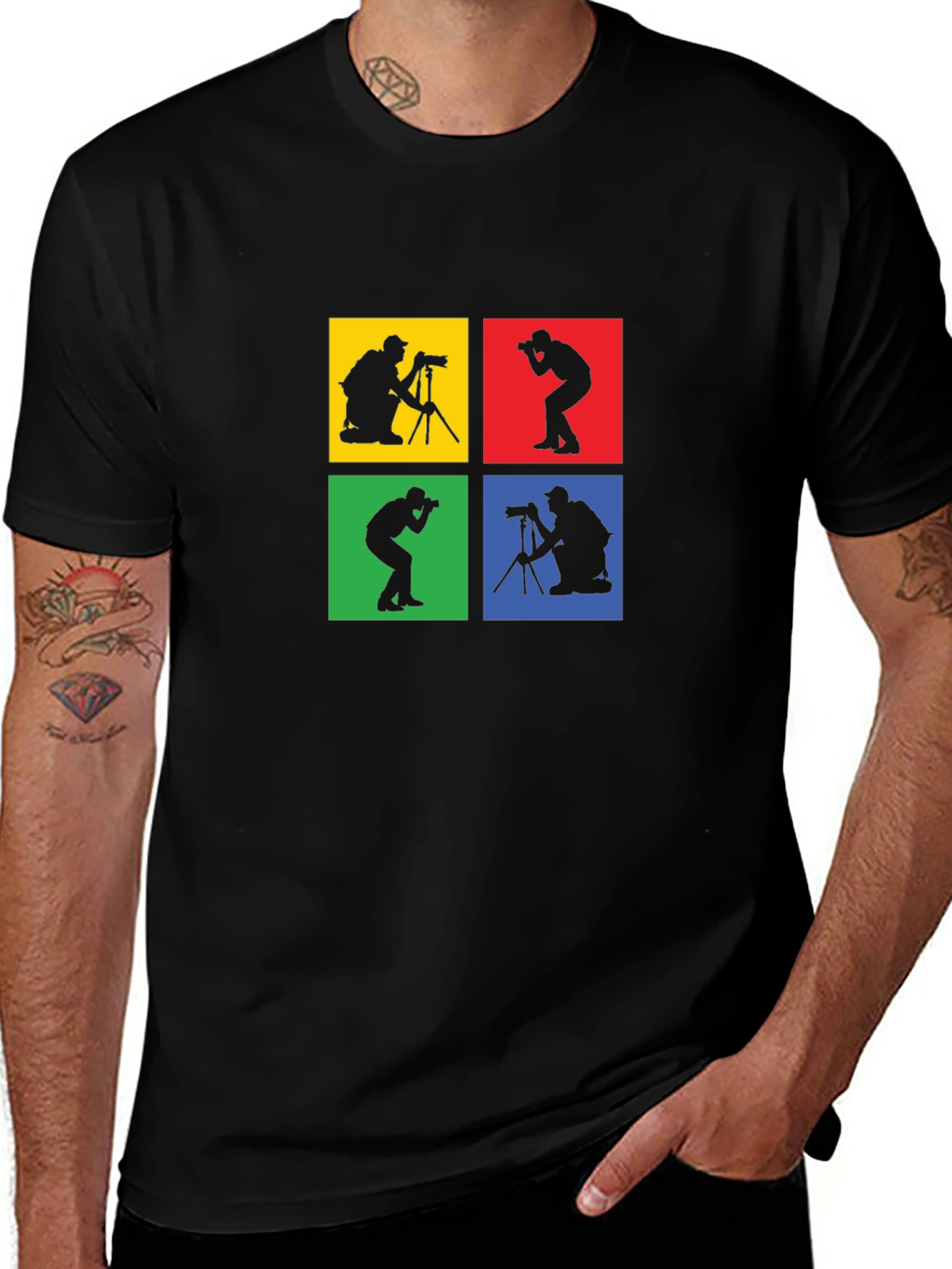 Variant 24 of Photographer Silhouette Graphic T-Shirt