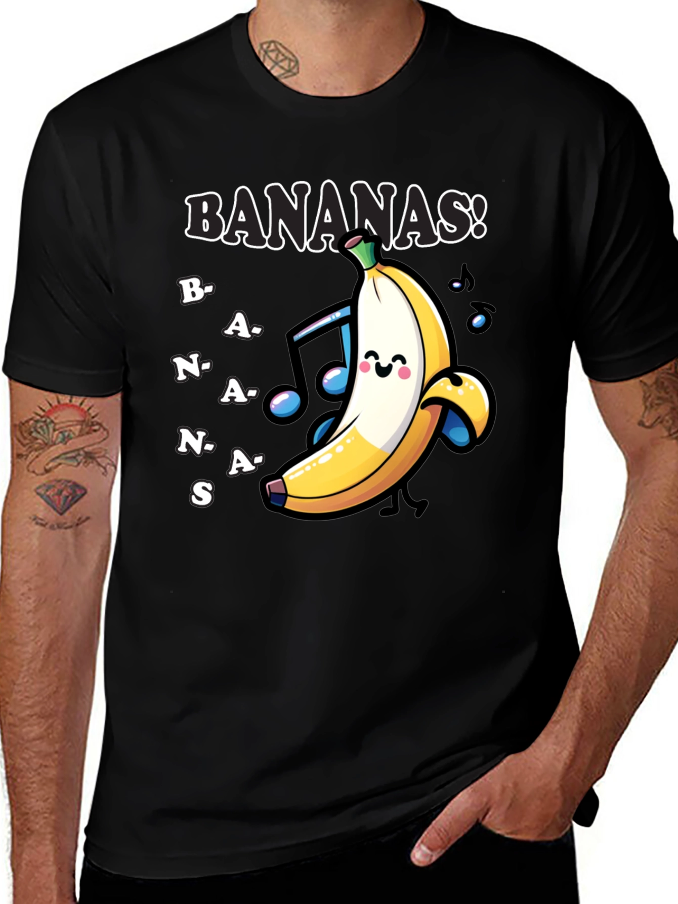 Variant 23 of Fun 'Bananas!' Graphic Print T-Shirt