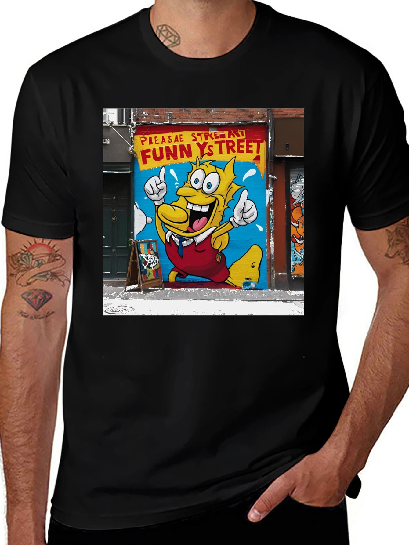 Variant 15 of Funny Street Graffiti T-Shirt