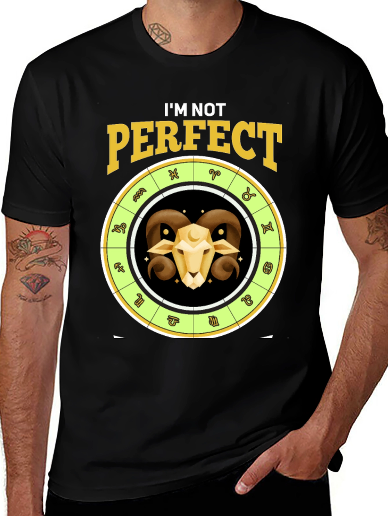 Variant 22 of I'm Not Perfect Aries Zodiac T-Shirt