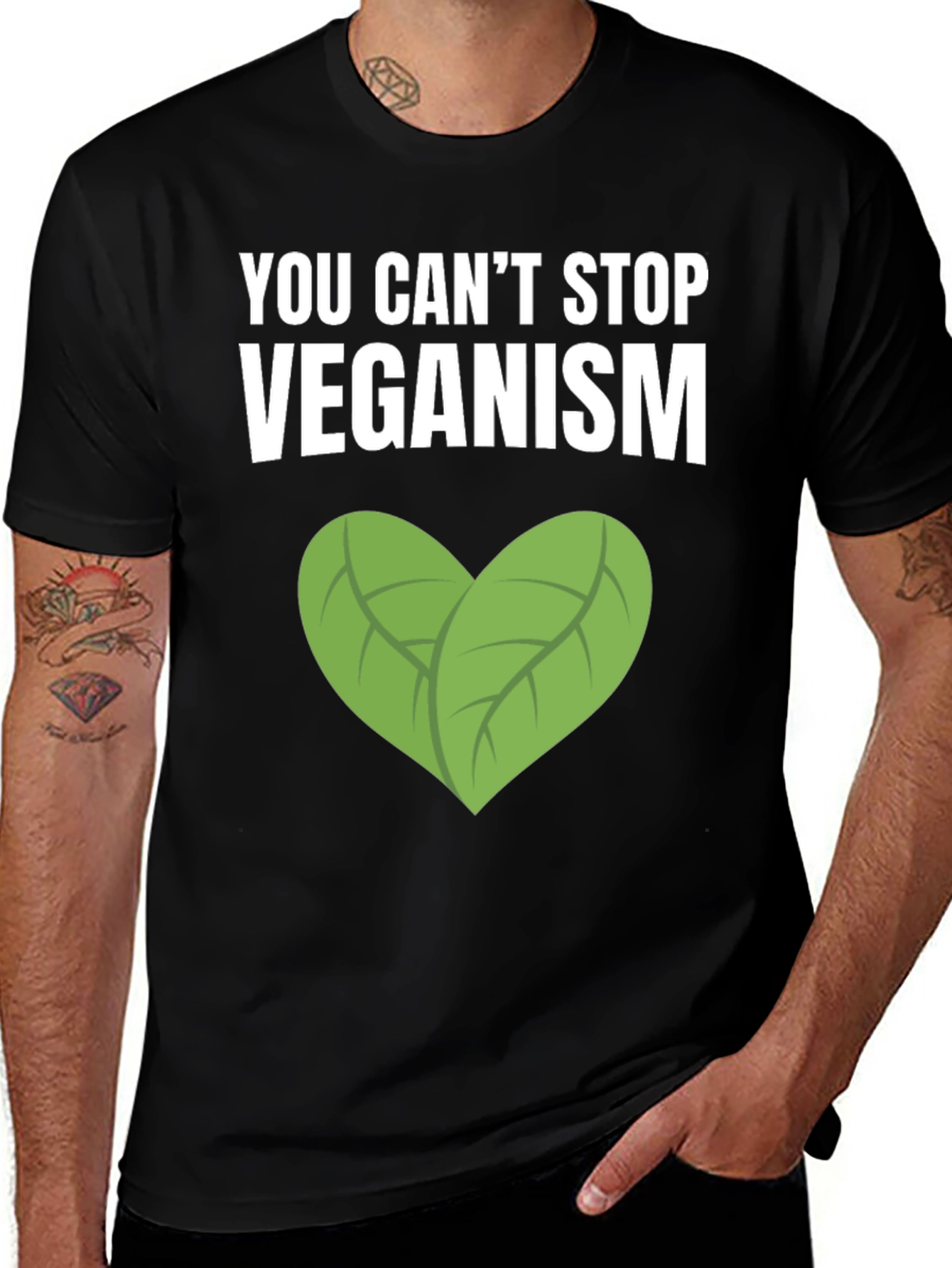 Variant 26 of Veganism T-Shirt: You Can't Stop Veganism Graphic Tee