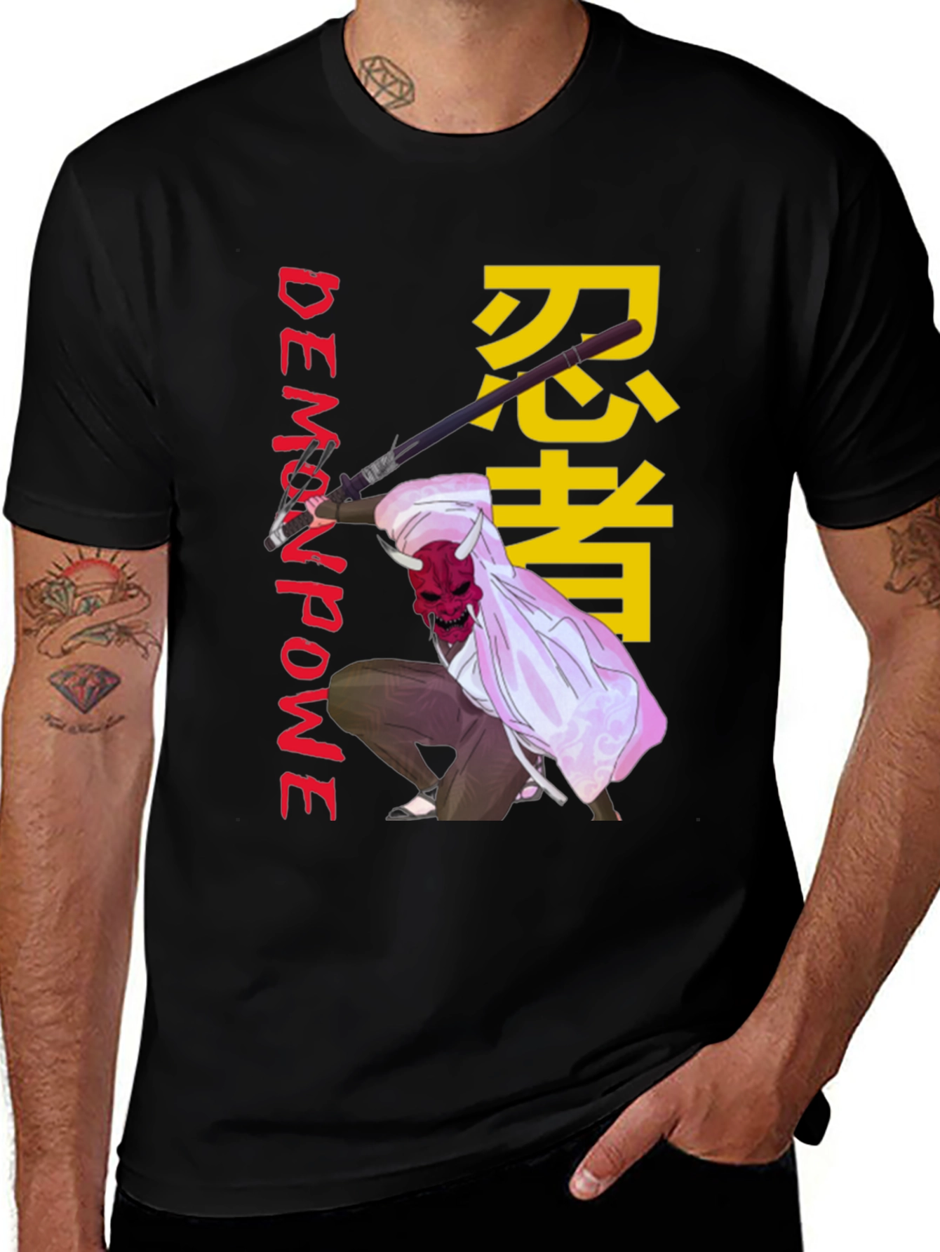 Variant 12 of Demon Power Ninja Graphic T-Shirt