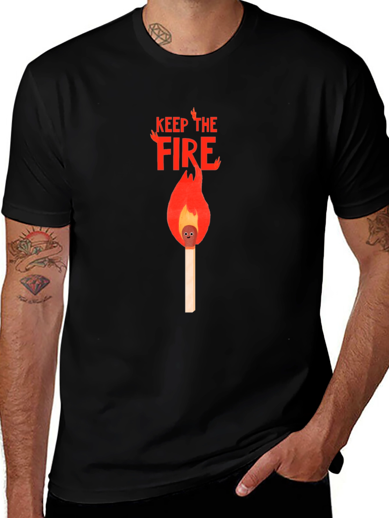 Variant 8 of Keep The Fire Graphic T-Shirt