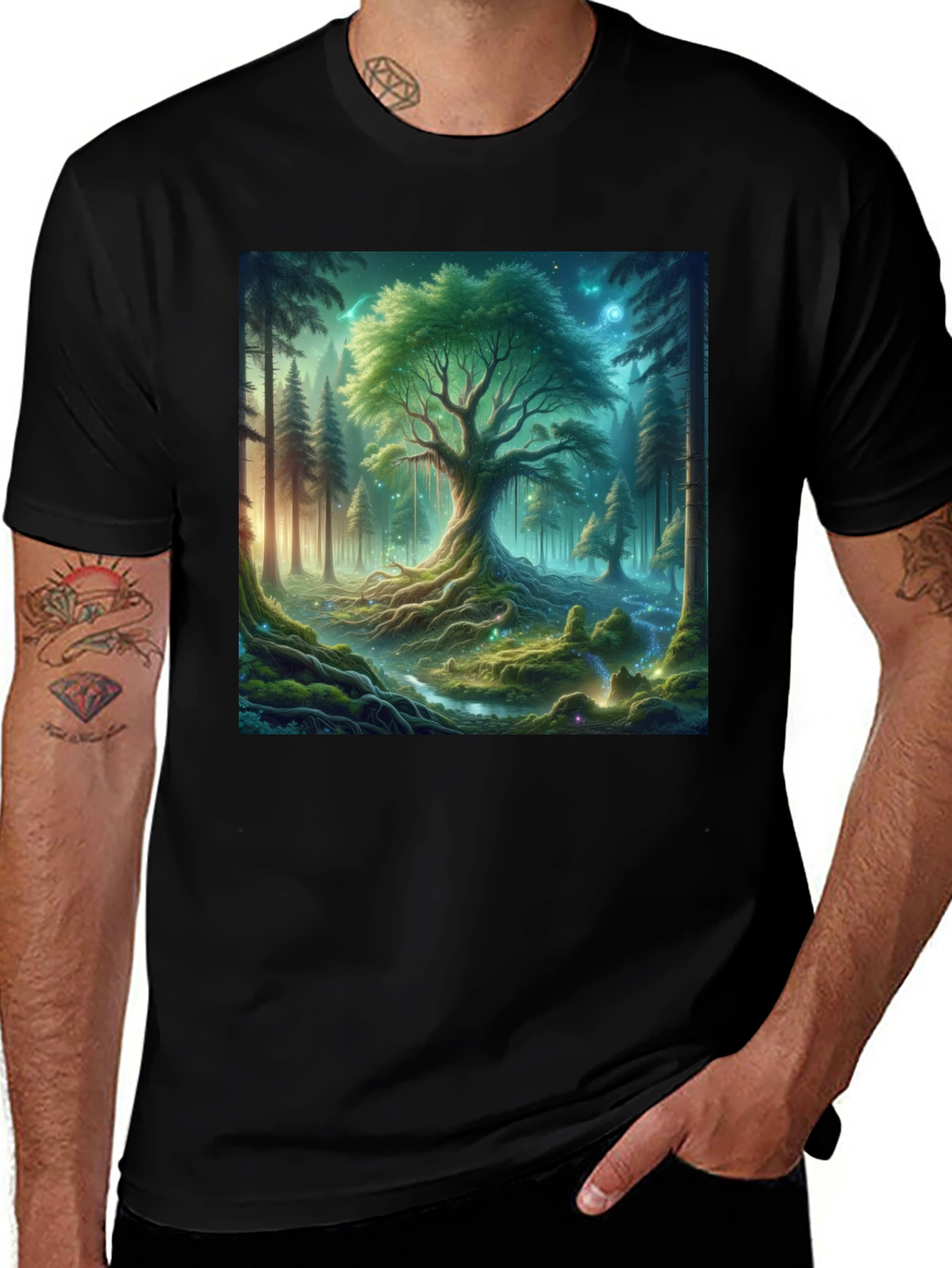 Variant 9 of Mystical Forest Graphic T-Shirt